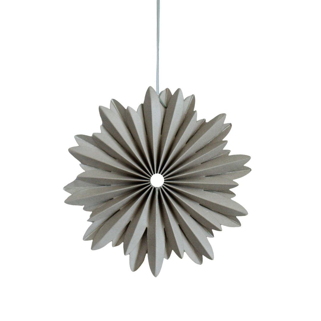 Nordic Rooms Paper Star Ornament - Linen