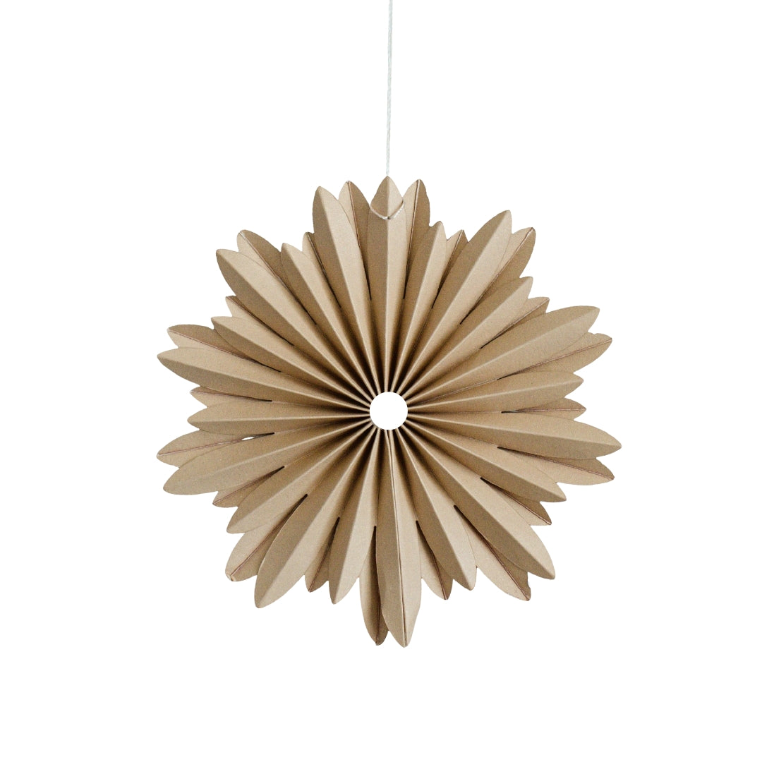 Nordic Rooms_Paper Star Ornament - Flaxseed