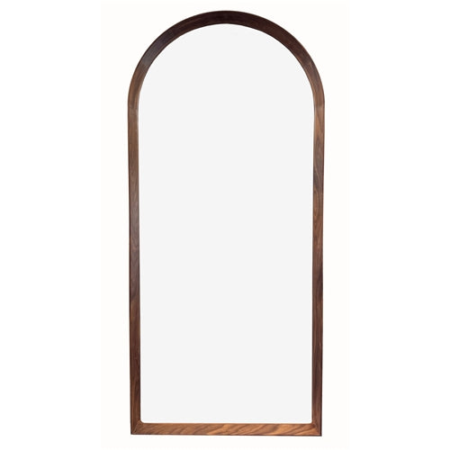 Ingrid Arched Floor Mirror 80 x 180cm Black Walnut