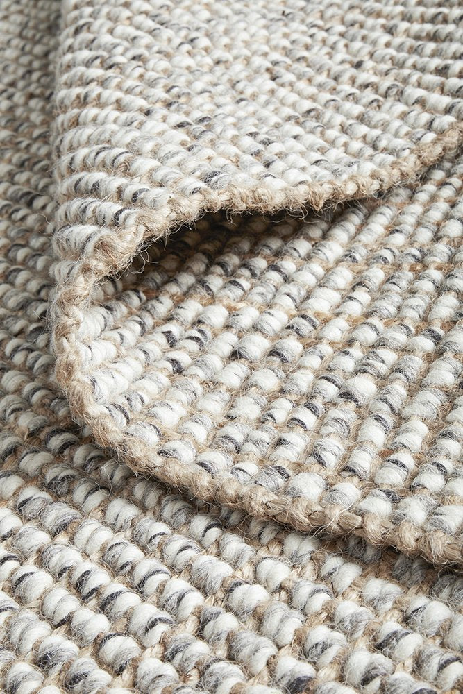 Arabella Wool and Jute Rug - Grey