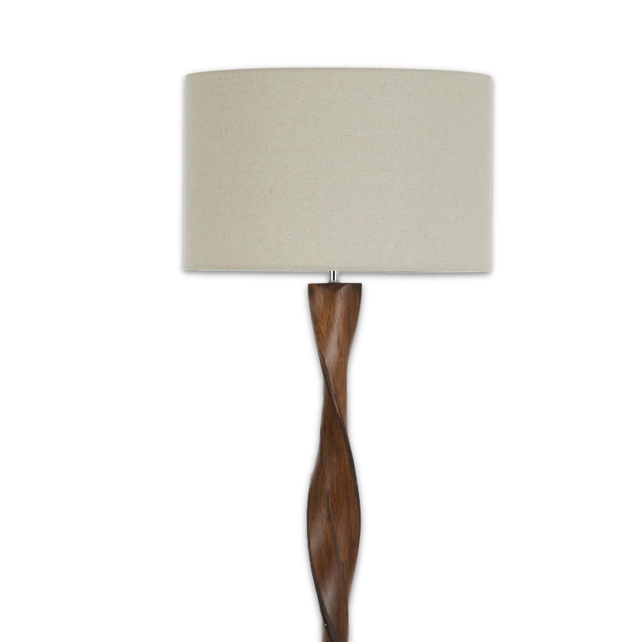 Aria Walnut Finish Floor Lamp