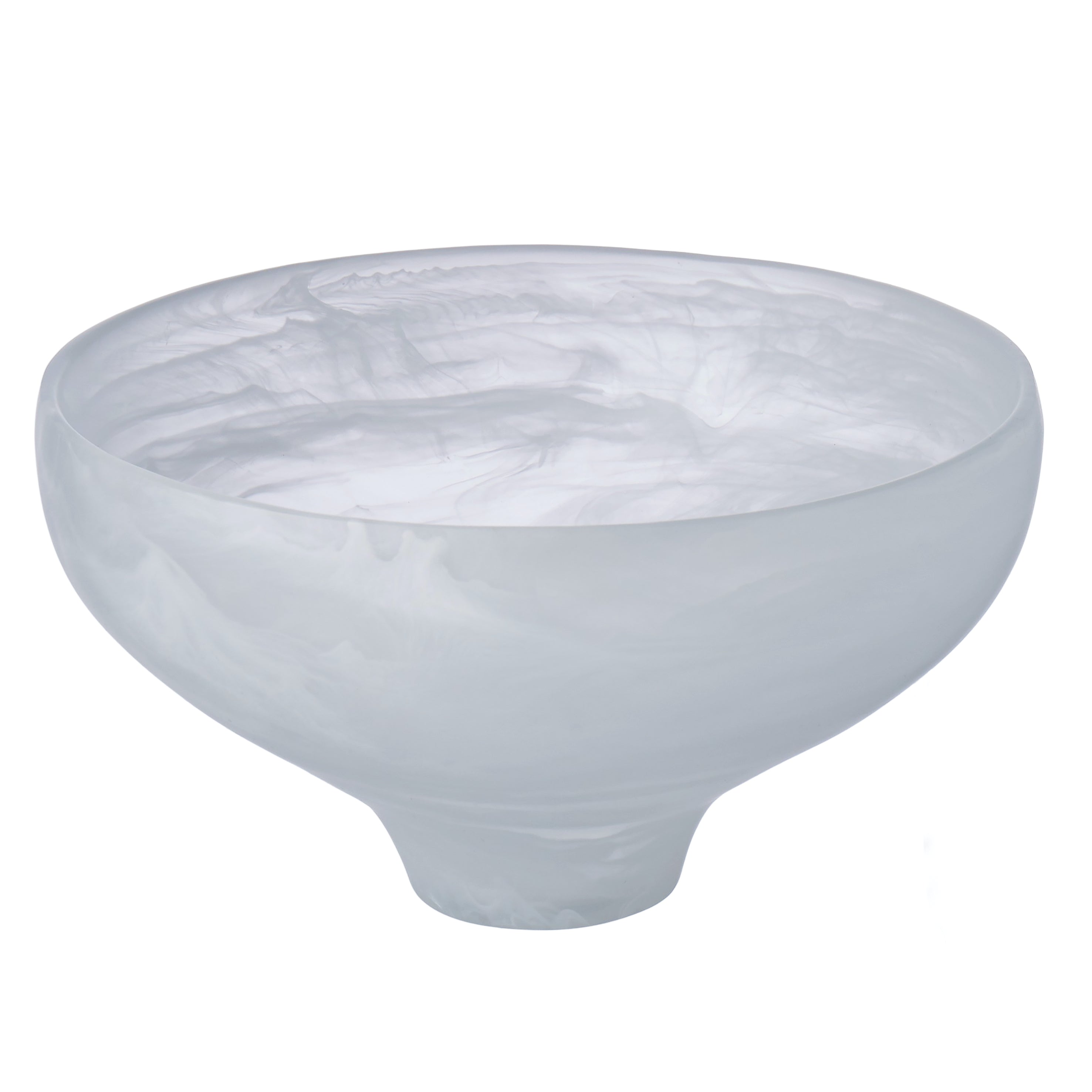 Aerial Resin Serving Bowl - White
