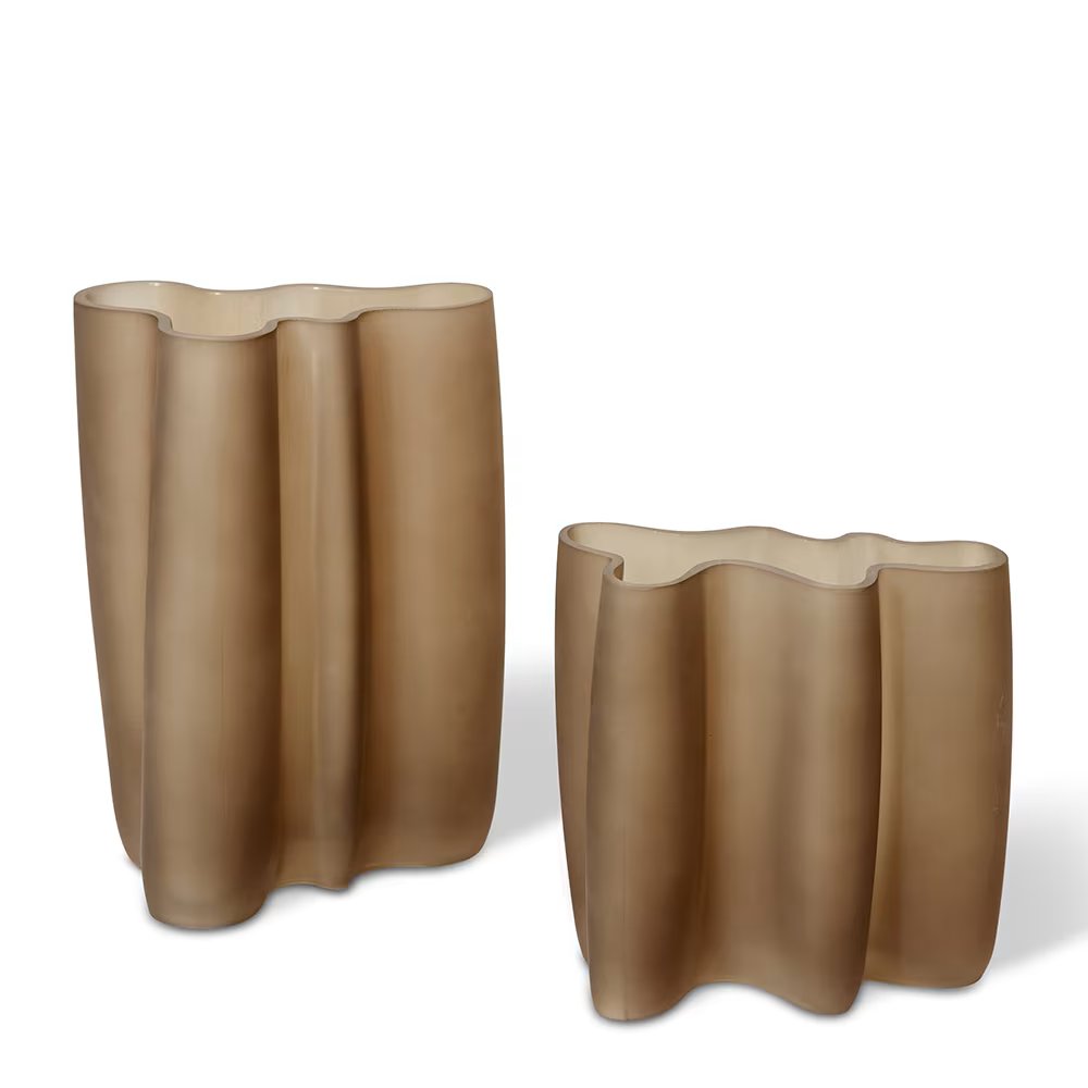 Aino Glass Vase - Bronze - 18cm