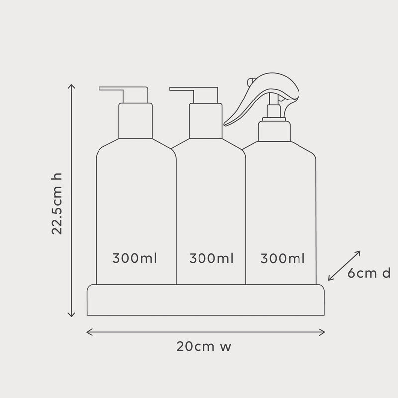 al.ive Premium Kitchen Trio - Dishwashing Liquid, Hand Wash & Bench Spray