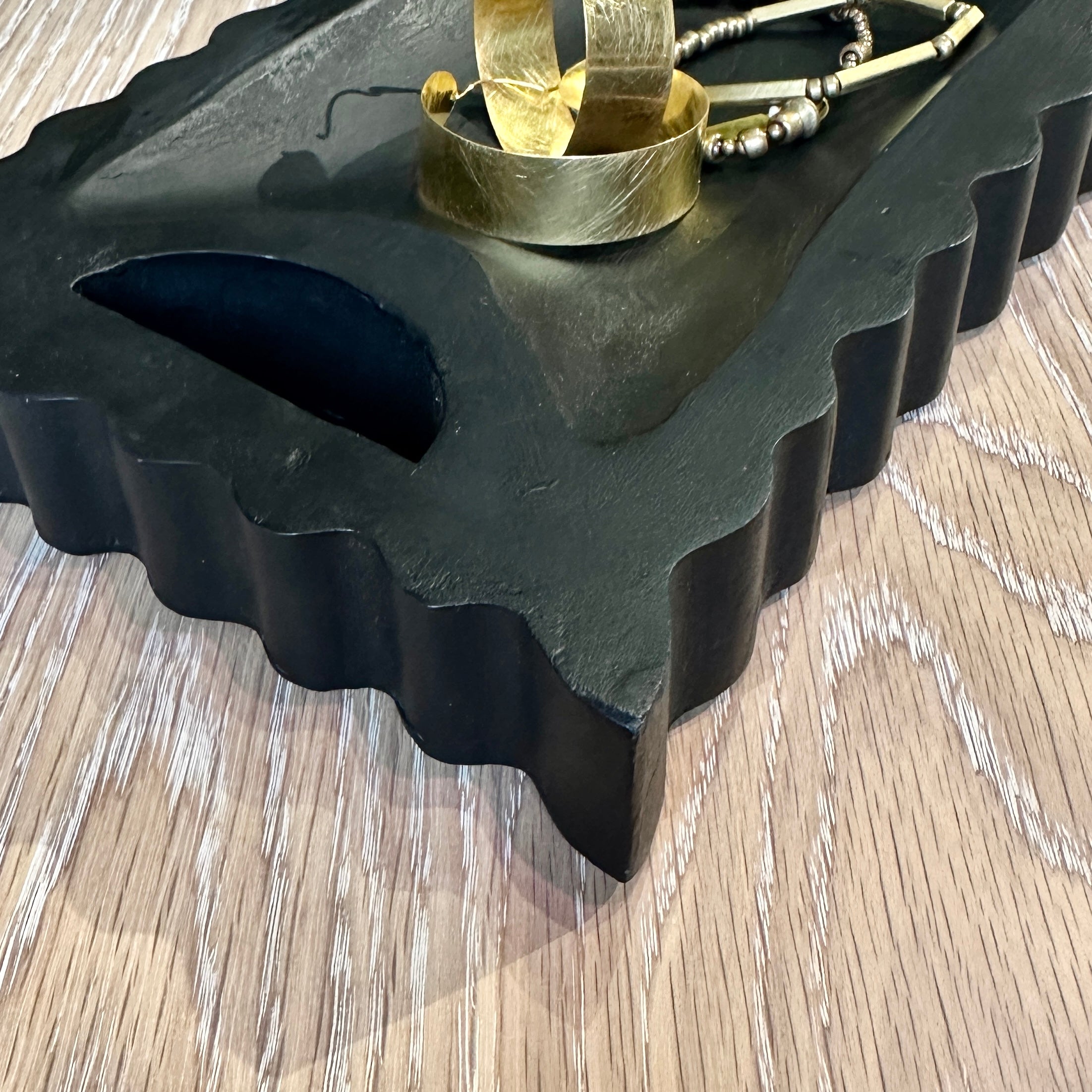 Basaya Wood Tray 18x36x4cm Black