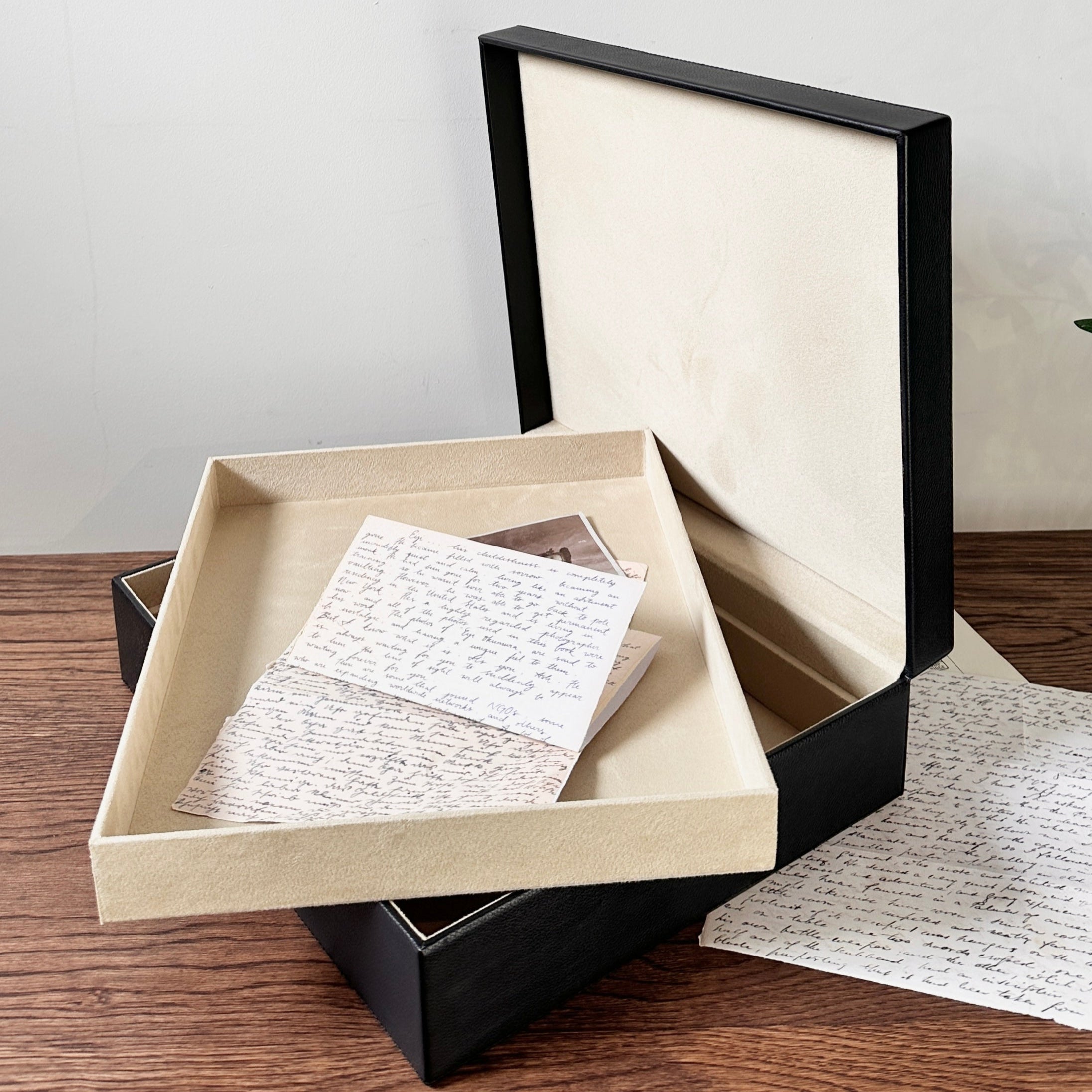 Memory Box - Black Leather