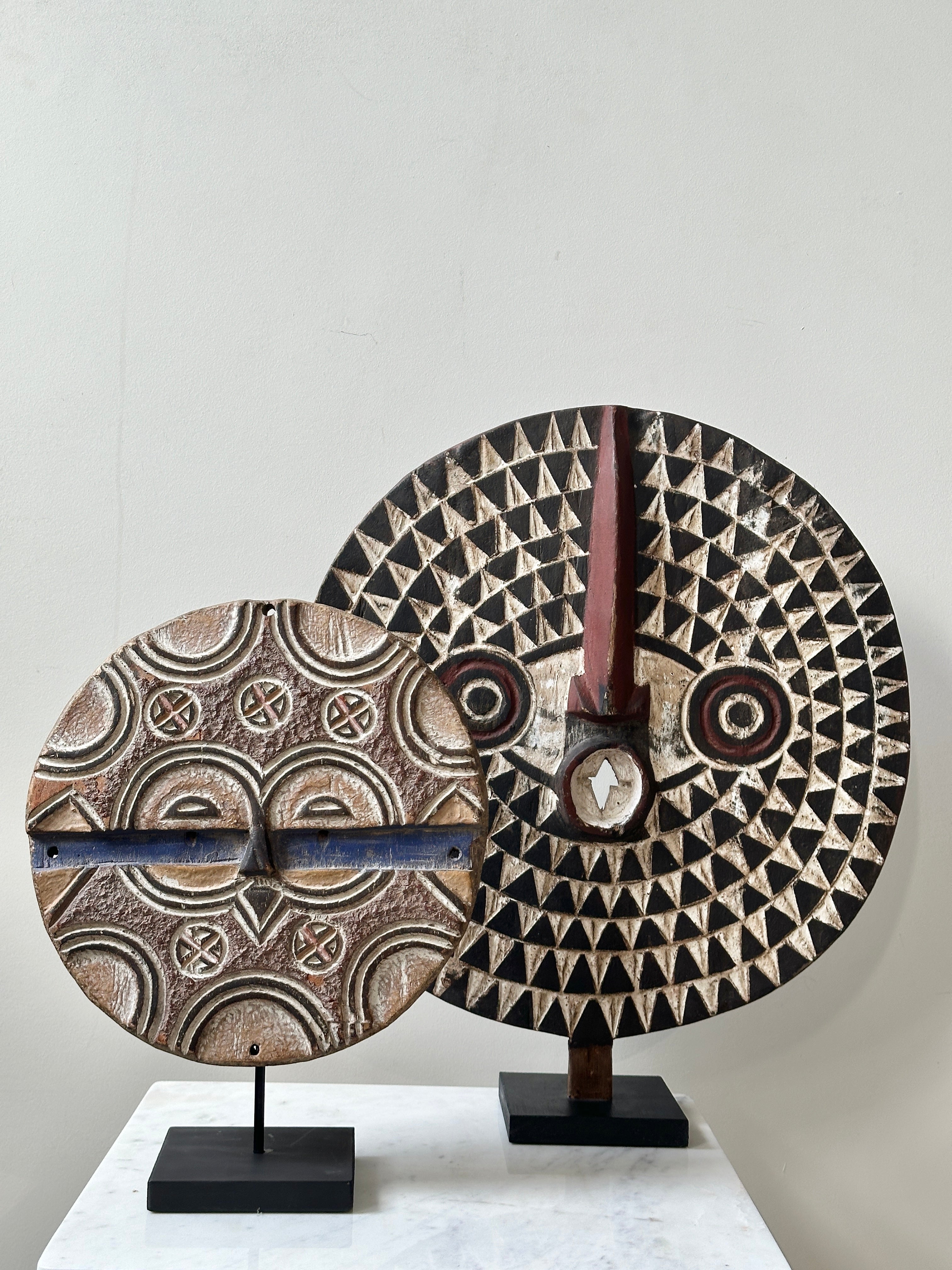 Vintage Bobo Mask on Stand - 43cm