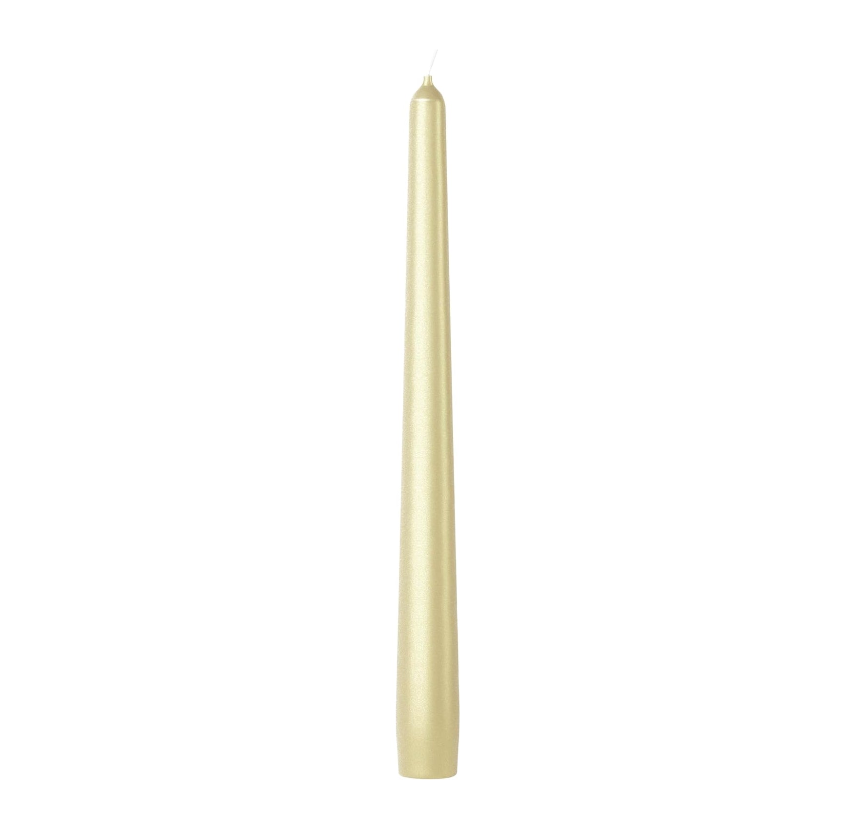 Bolsius Tapered Candle - Box 4 - 24.5cm - Metallic Silver