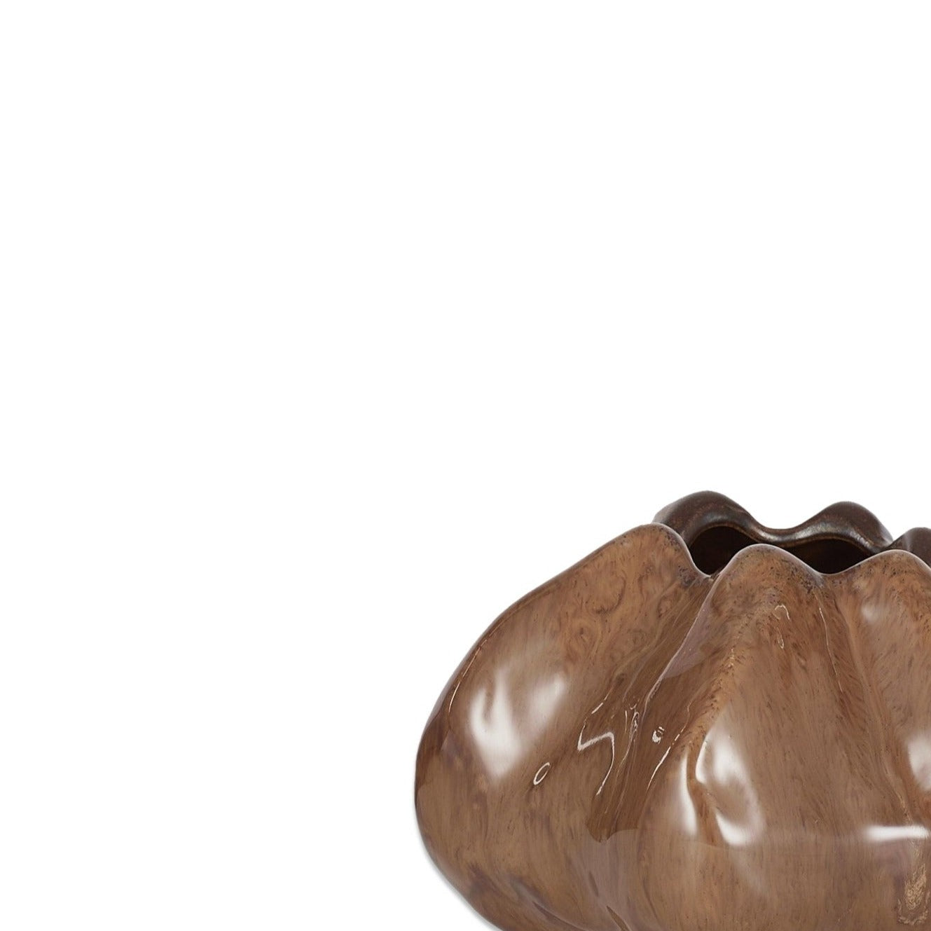 Armel Organic Ceramic Vase - Tan