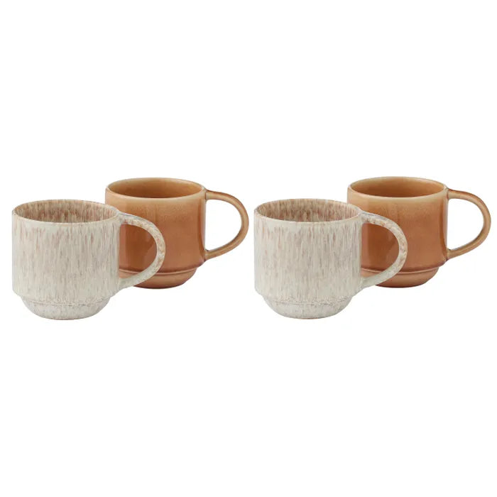 Calice Set 4 Ceramic Mug 9cm - Terra