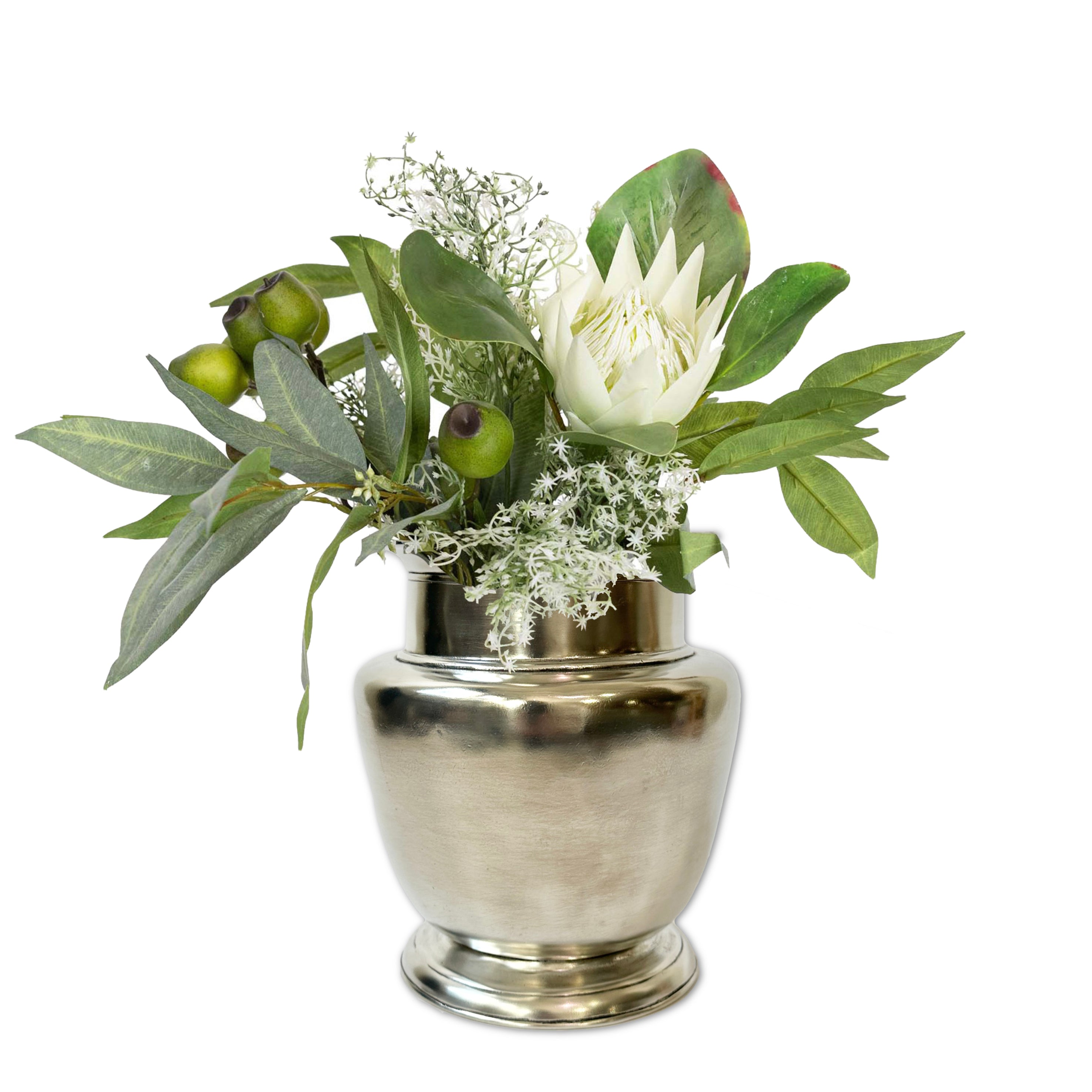 Trelizzi Rimmed Vase 17cm - Cosi Tabellini Pewter