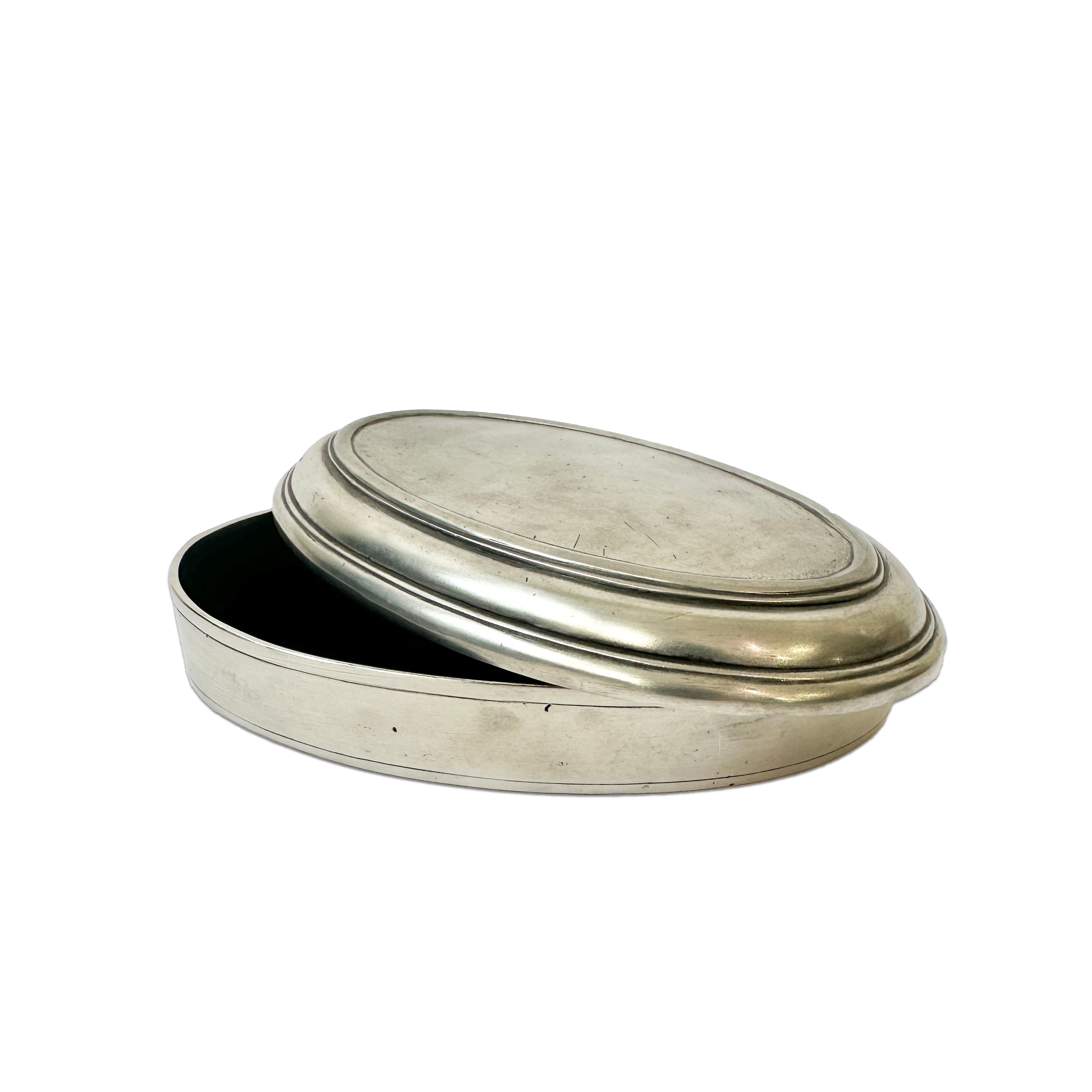 Vittoria Lidded Box - 16.5cm - Italian pewter