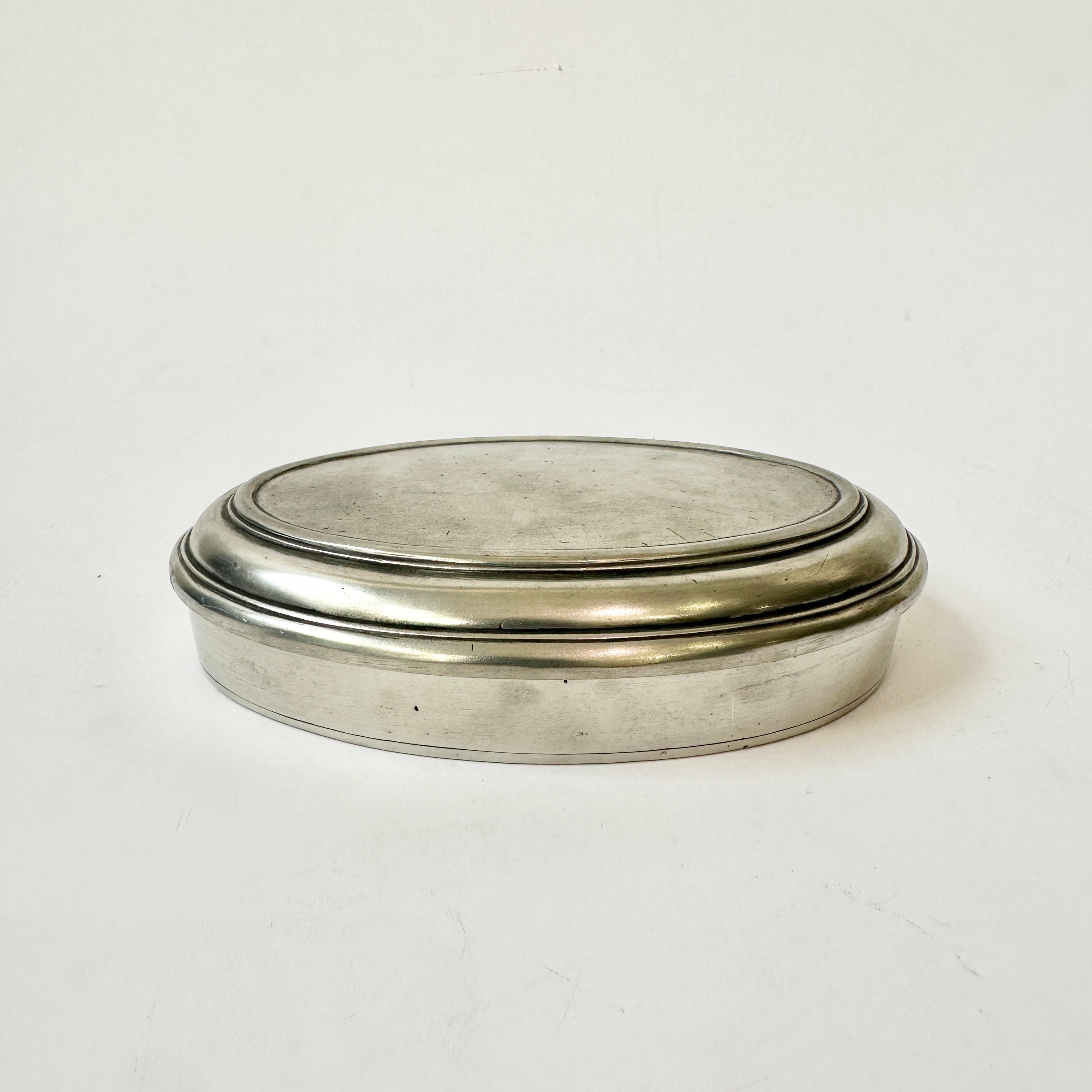 Vittoria Lidded Box - 16.5cm - Cosi Tabellini Italian Pewter