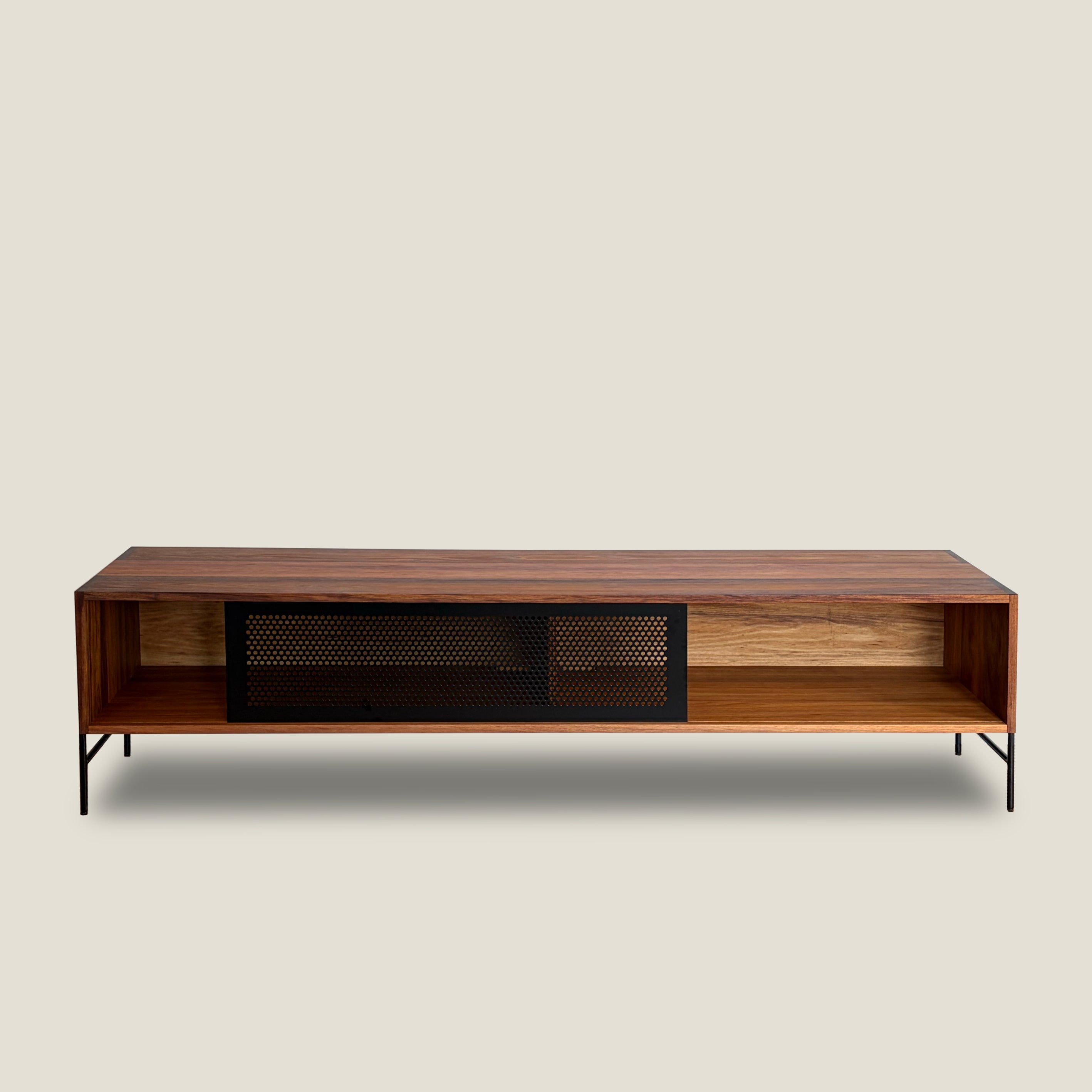 DUNCAN RODWELL Curtis TV Unit - Tasmanian Blackwood & Steel