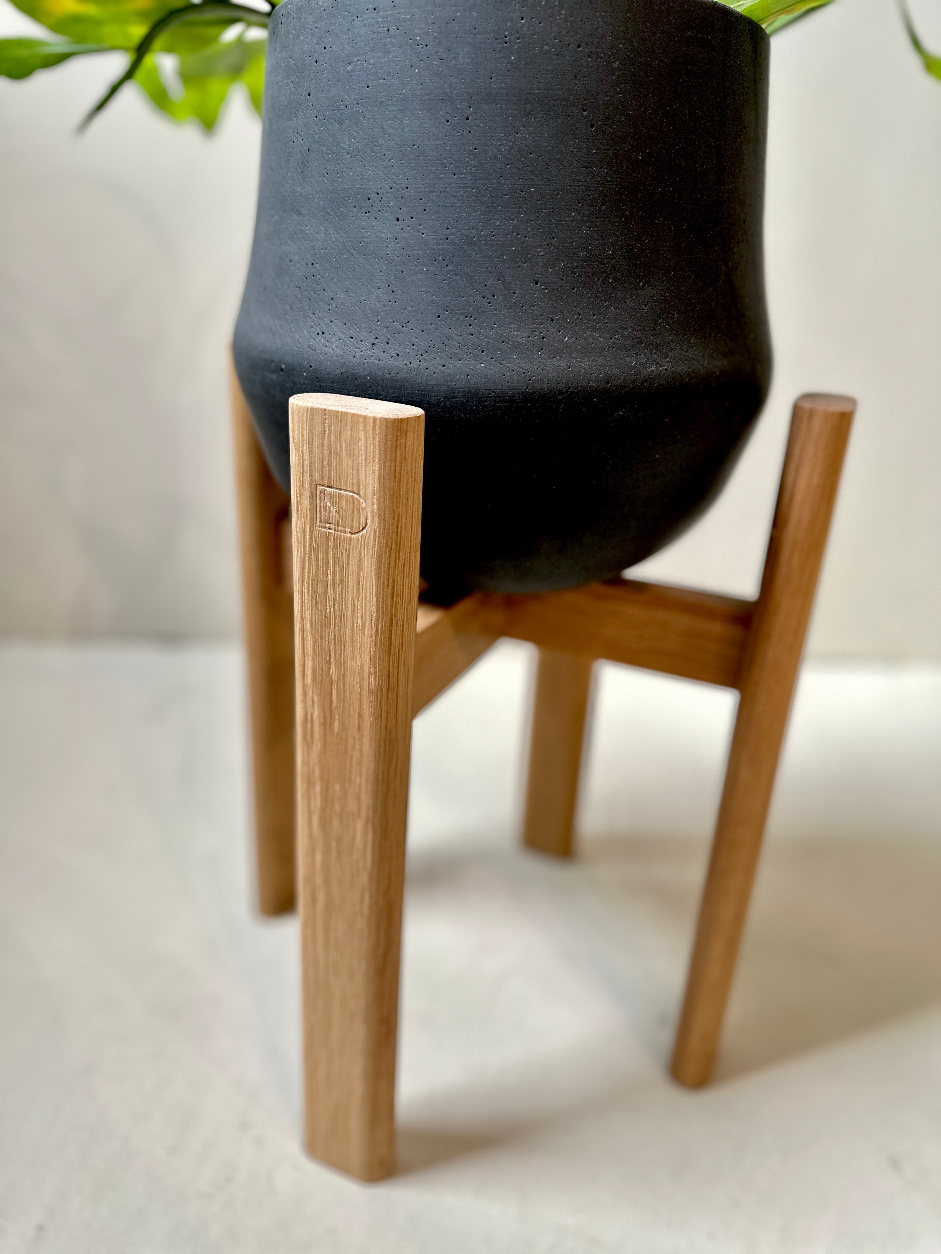 Stadium Plant Stand - Oak - Small