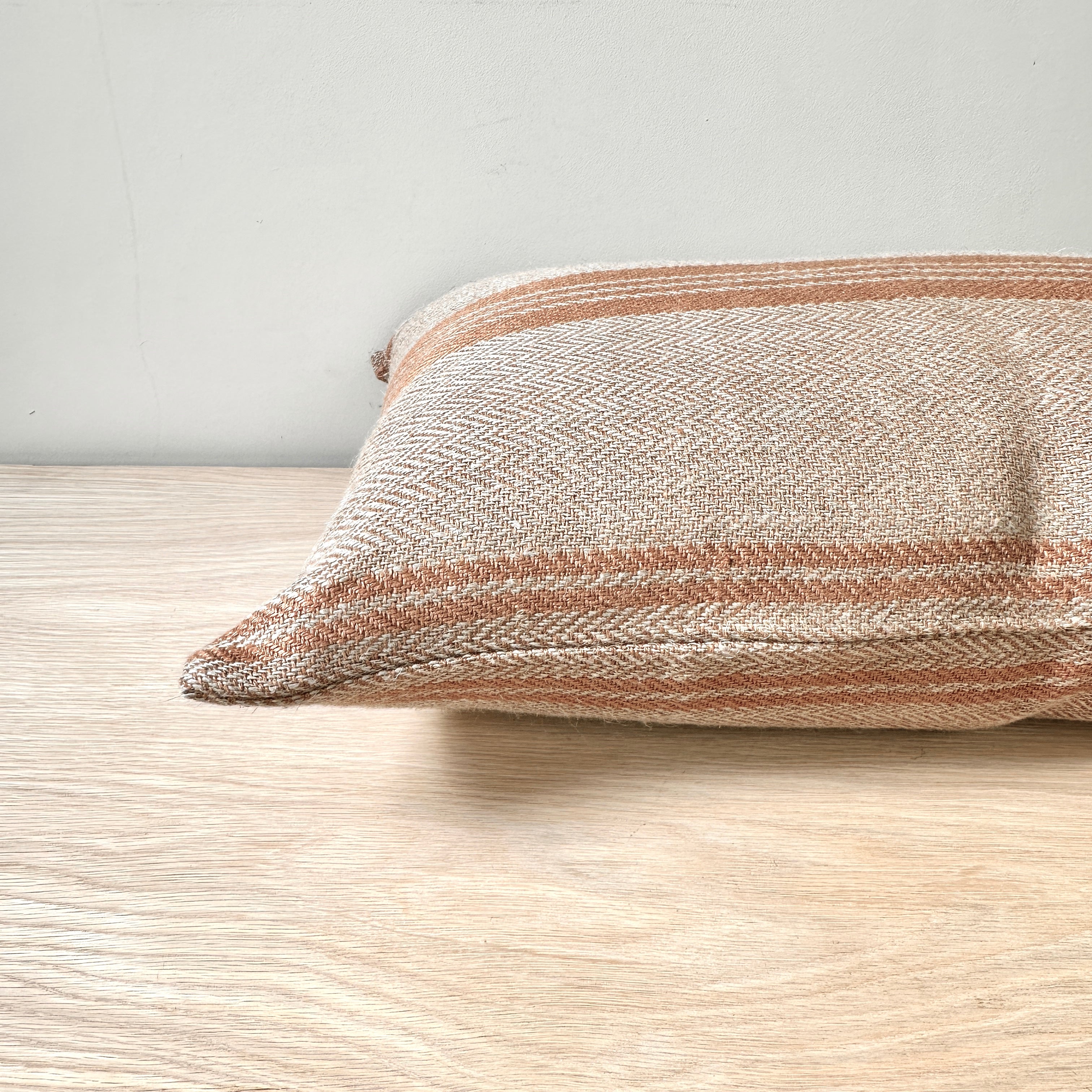 Empire Herringbone Cushion - Rust 40 x 60cm
