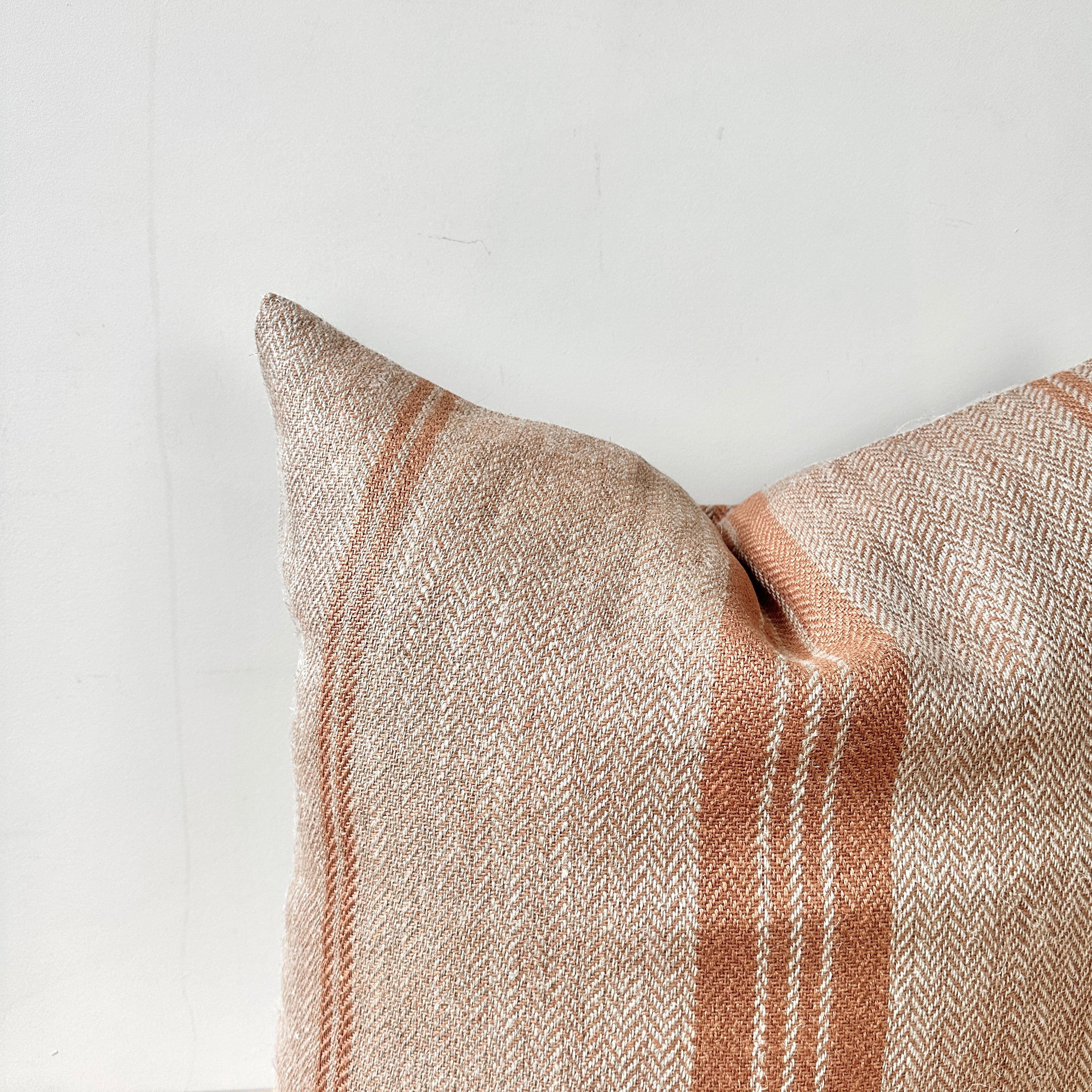 Empire Herringbone Cushion - Rust 60 x 60cm