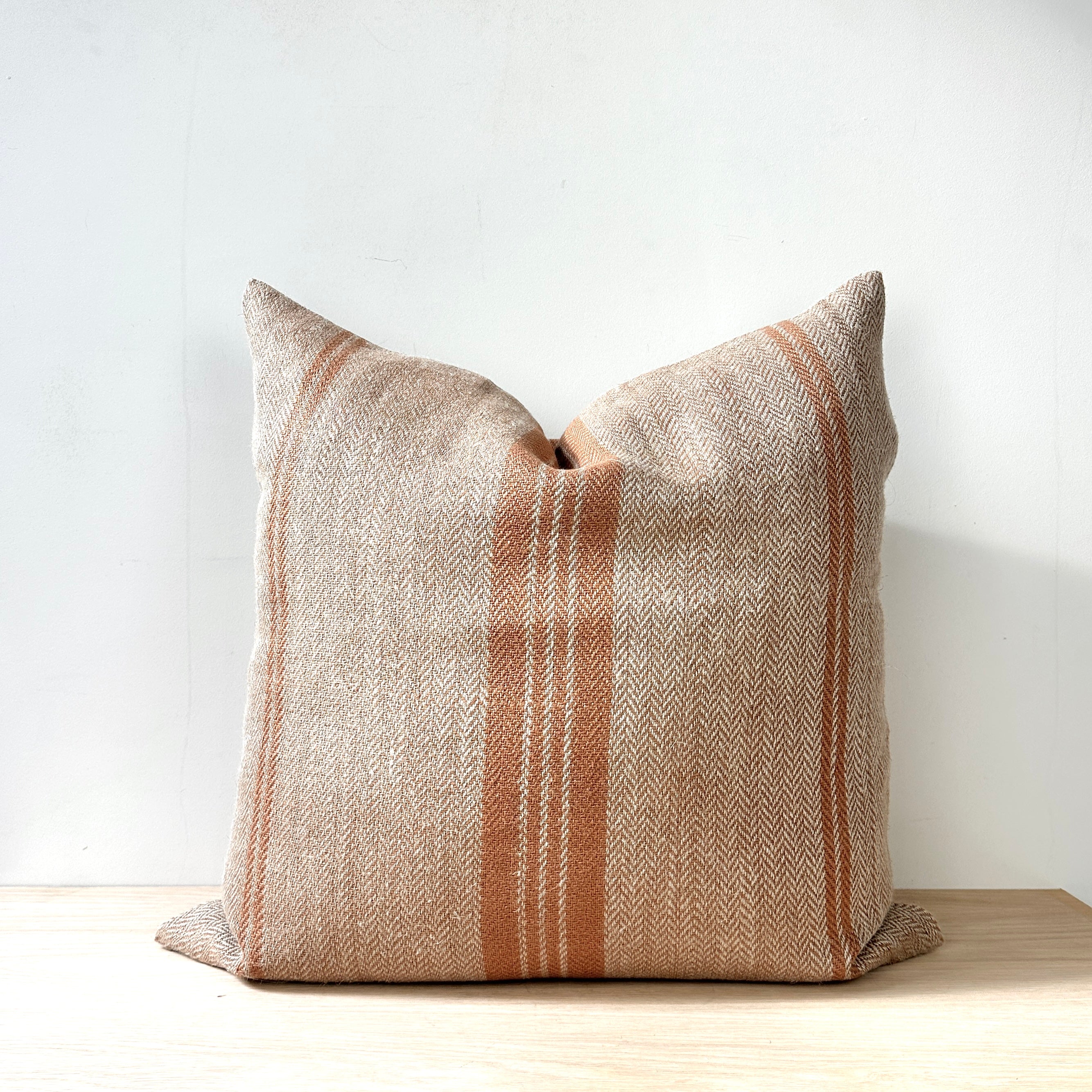 Empire Herringbone Cushion - Rust 60 x 60cm