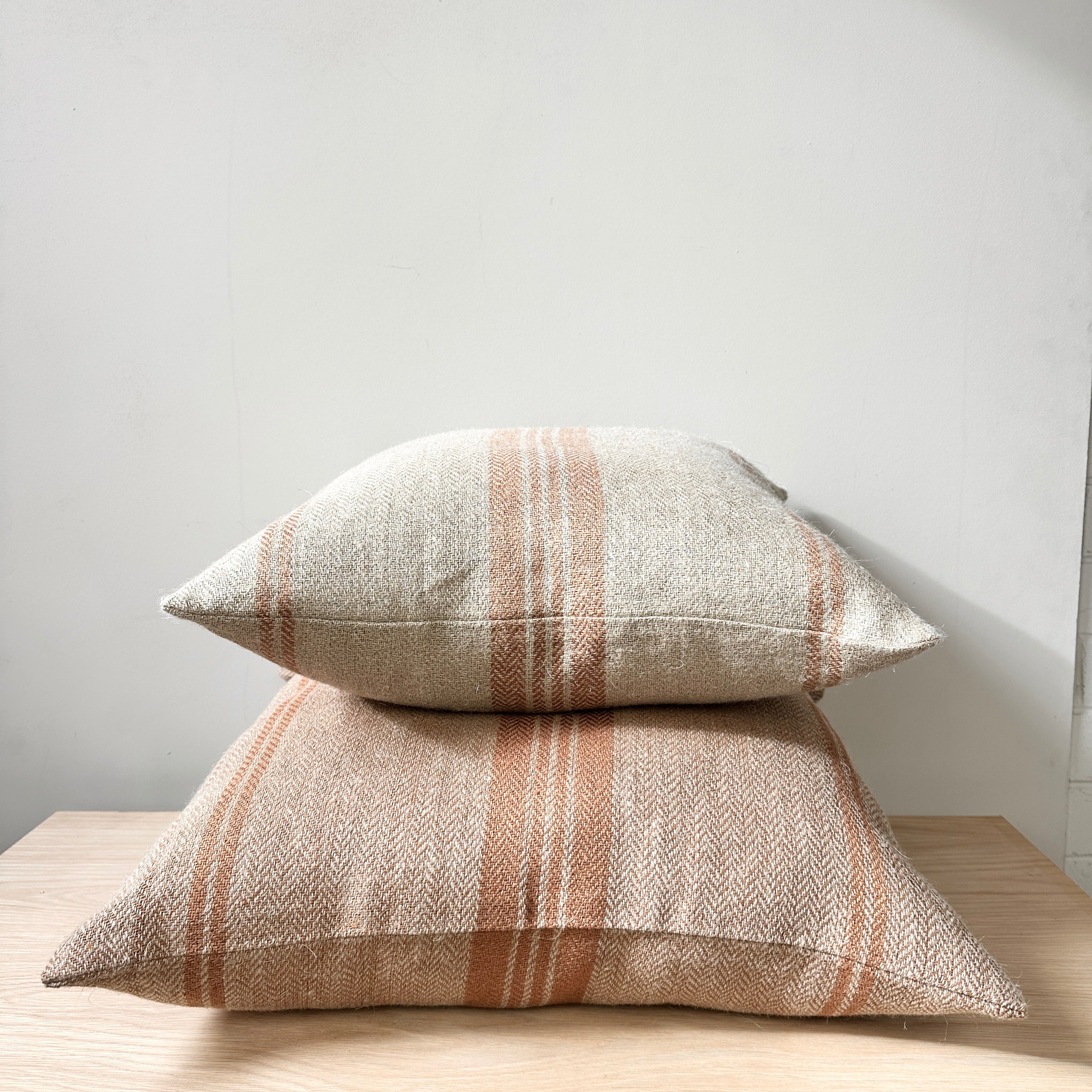 Empire Herringbone Cushion - Rust 60 x 60cm