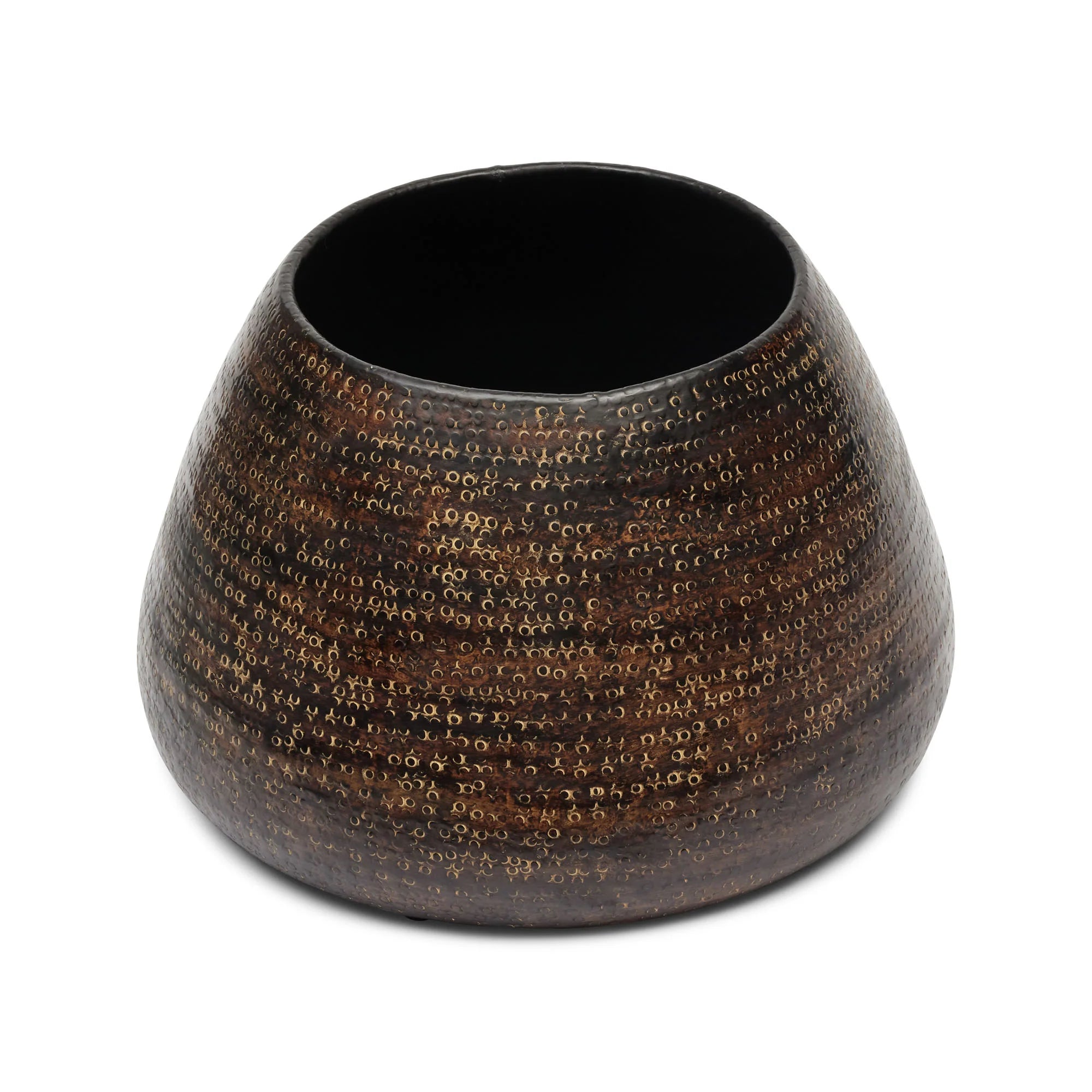Esna Low Planter - Bronze