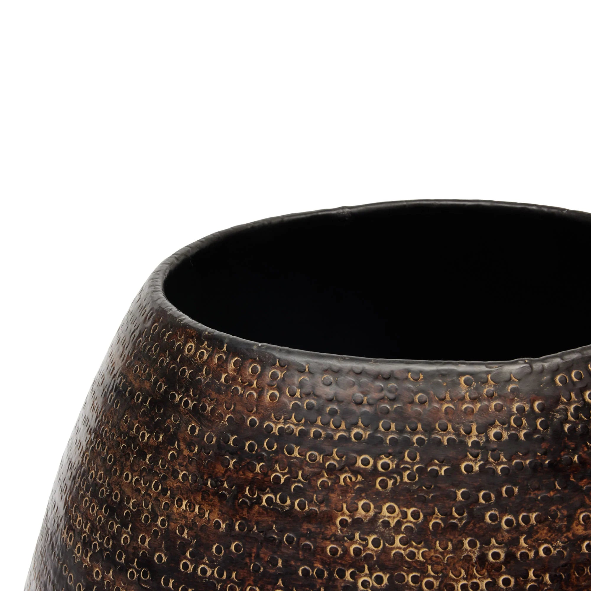 Esna Low Planter - Bronze