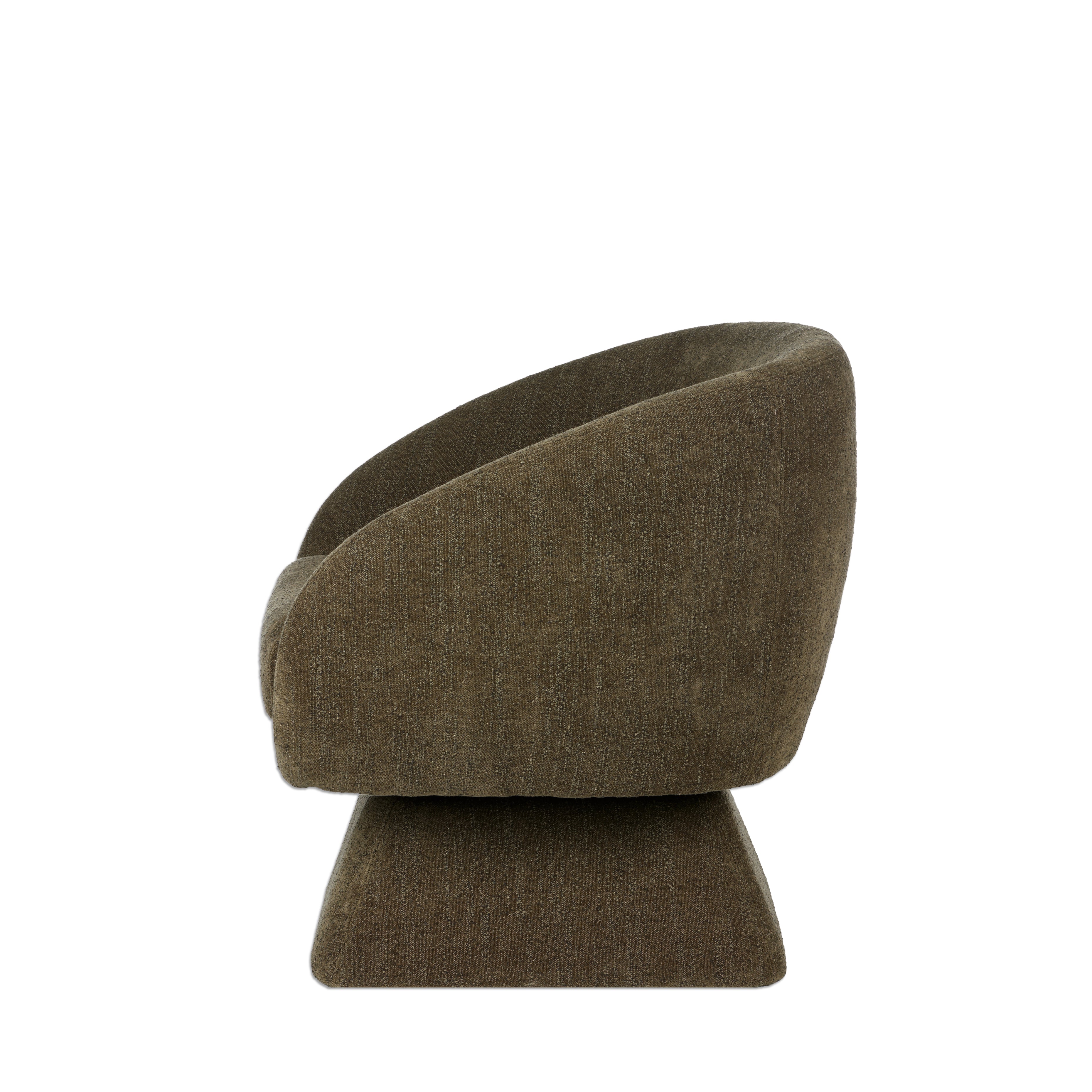 Lucca Swivel Chair - Olive Green