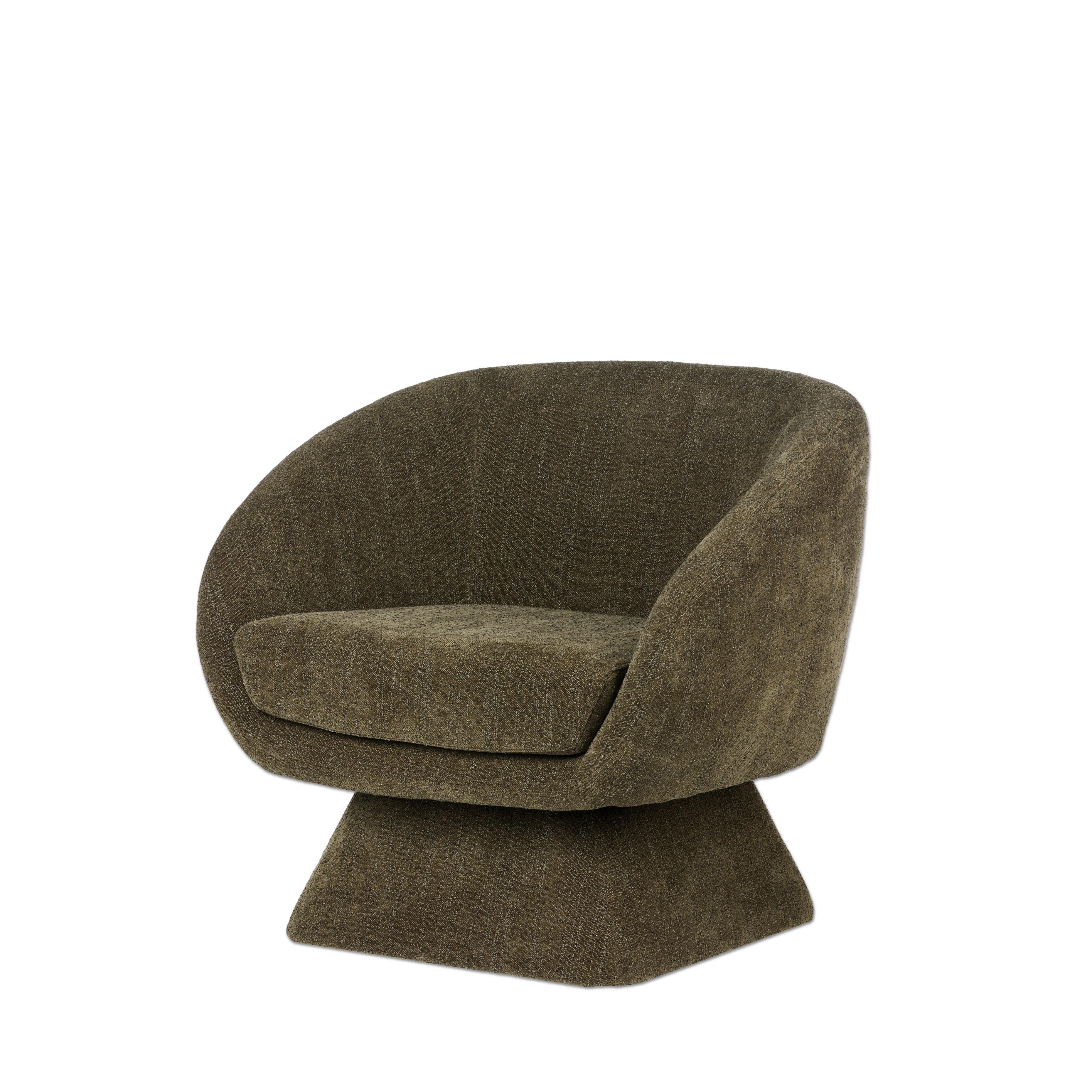 Lucca Swivel Chair - Olive Green