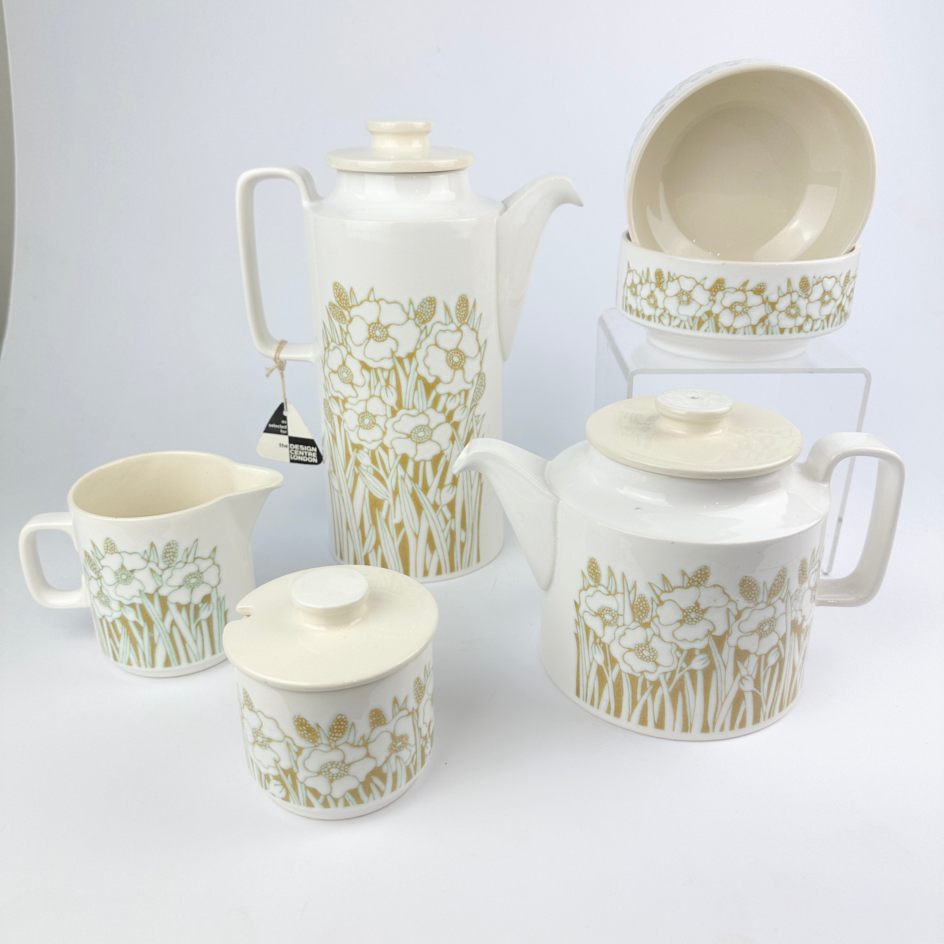 Vintage Hornsea “Fleur” Set - Designed by Sara Vardy, 1970s