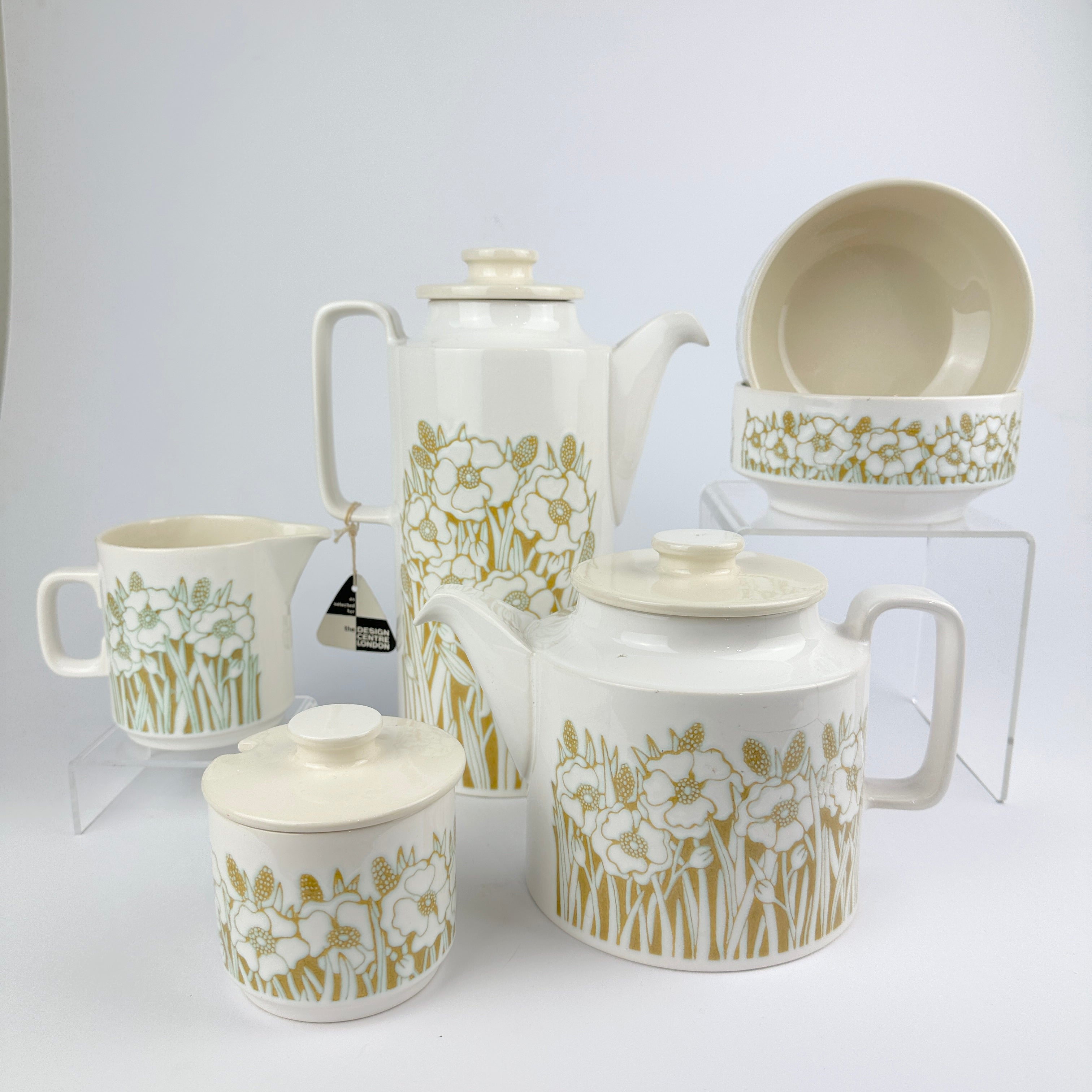 Vintage Hornsea “Fleur” Set - Designed by Sara Vardy, 1970s