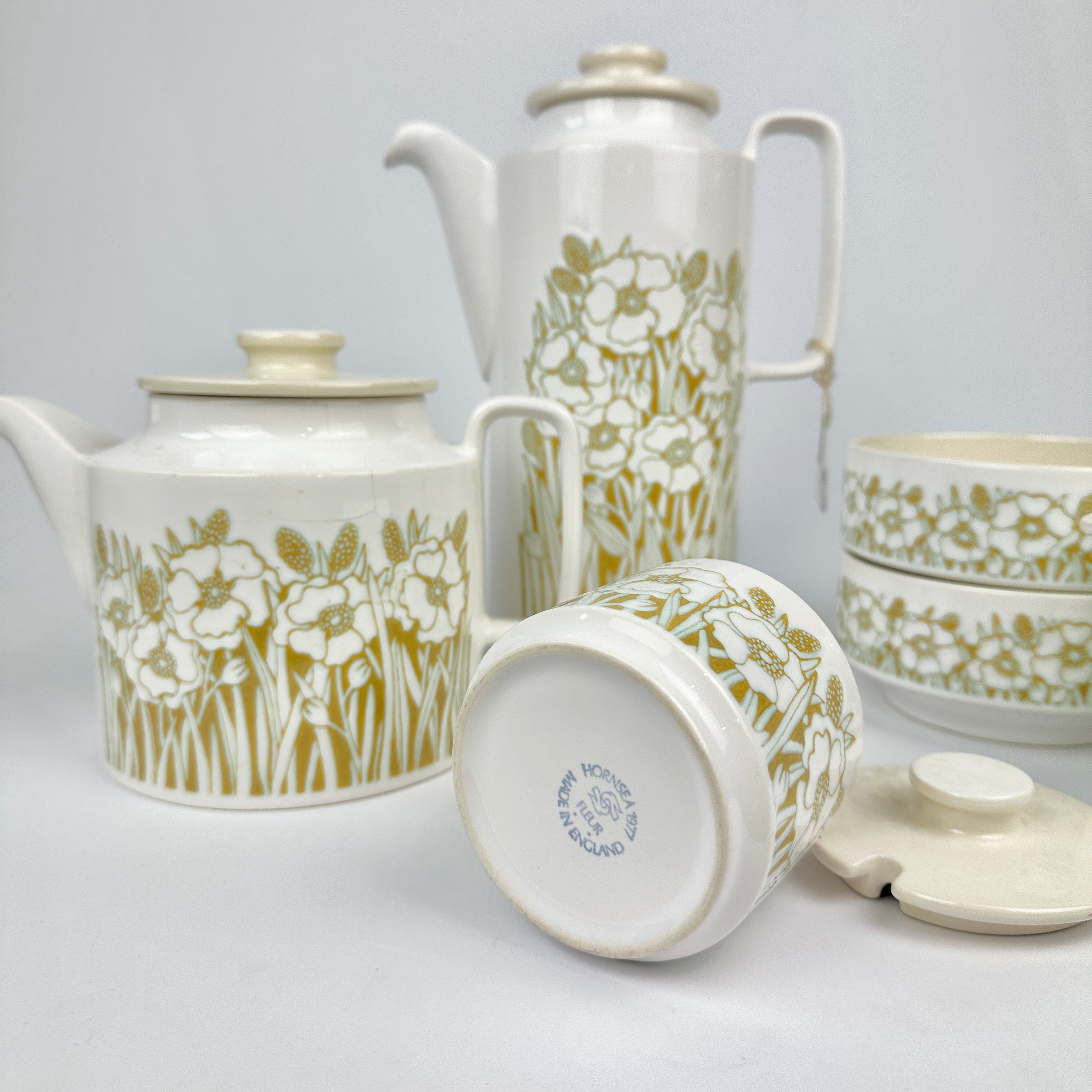 Vintage Hornsea “Fleur” Set - Designed by Sara Vardy, 1970s