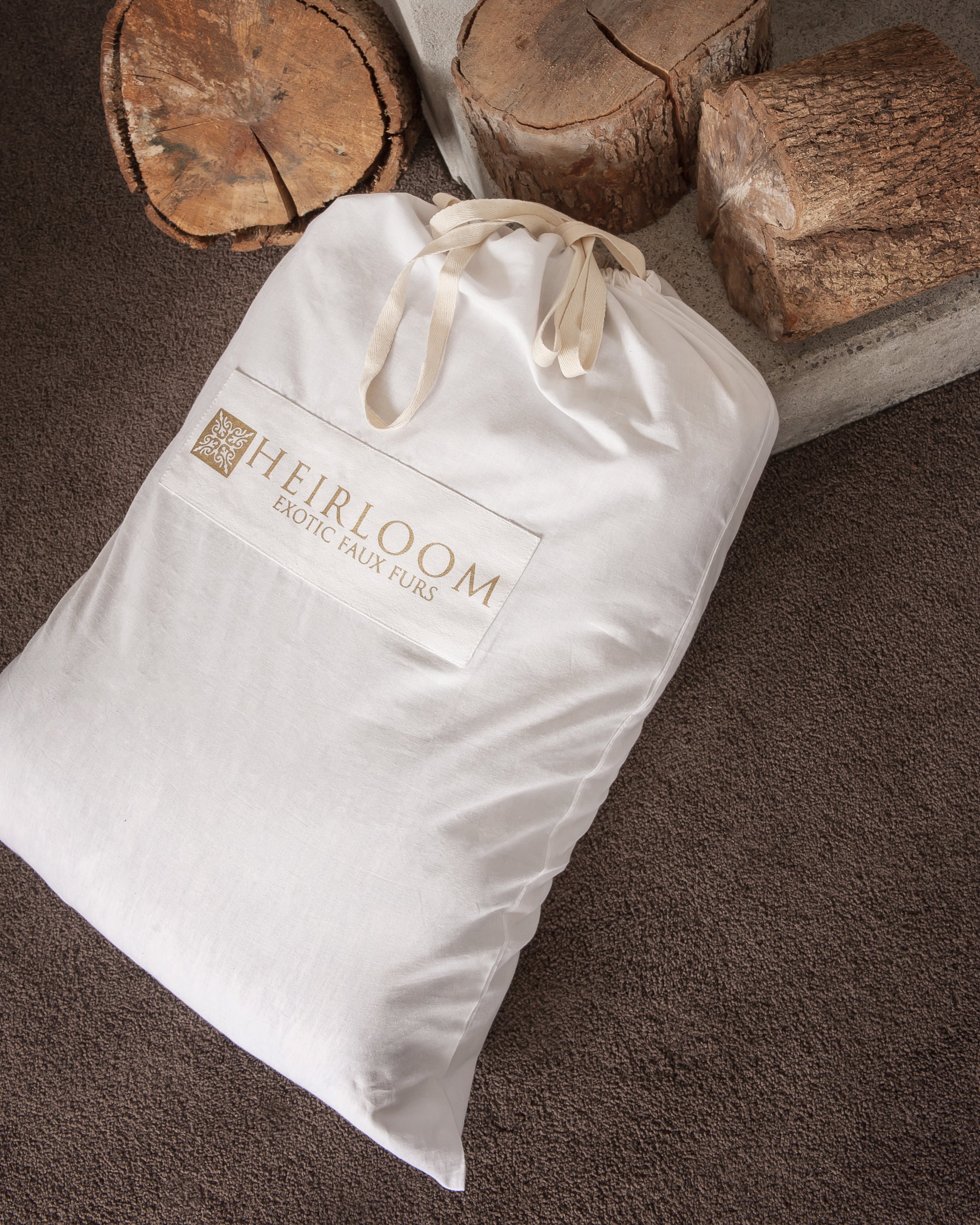 HEIRLOOM Pewter Chinchilla Faux Fur Throw & Plush Pod