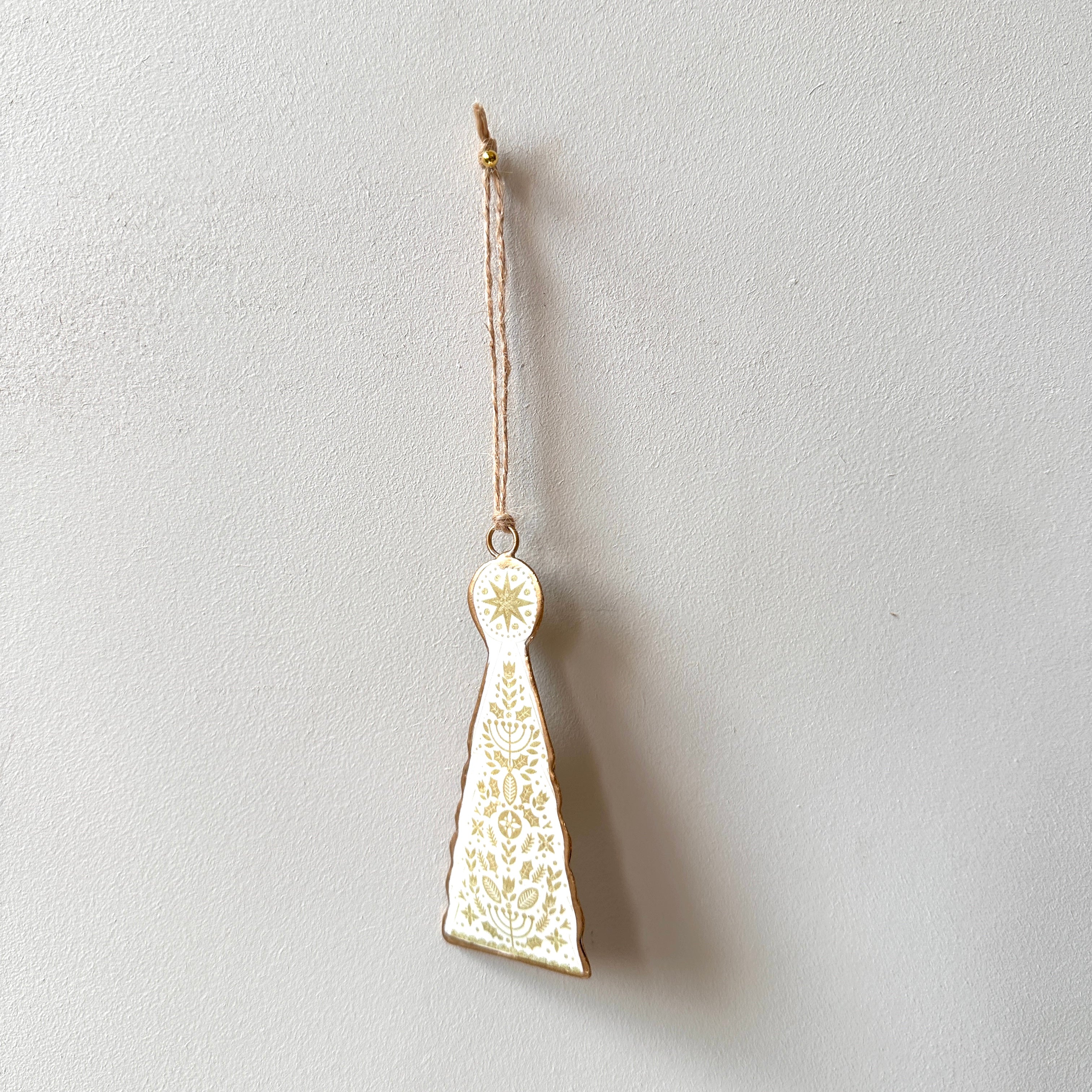 Recycled Metal Hanging Ornament - Naïve Tree