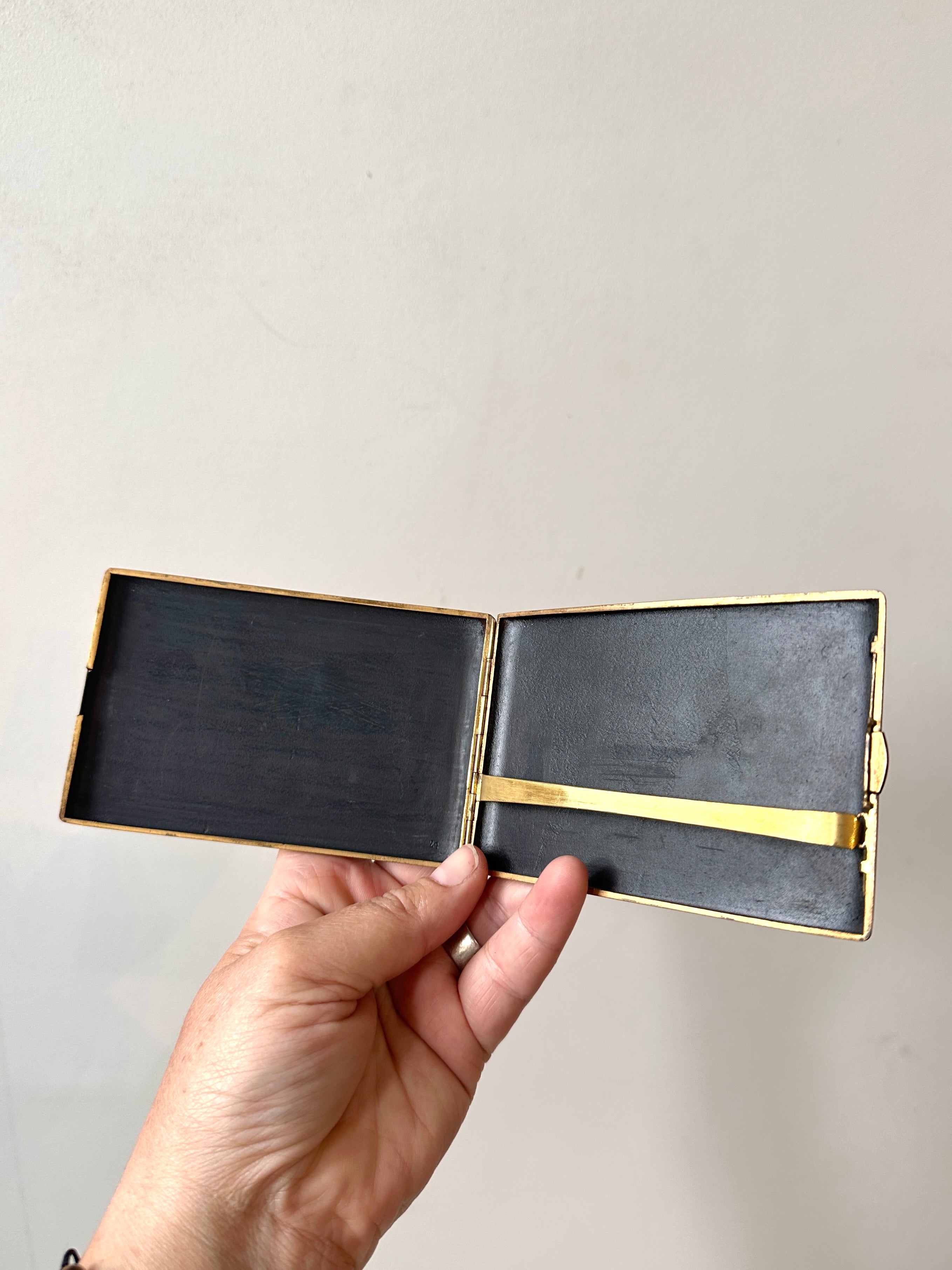 Japanese Dragon Cigarette Case - Damascene Komai Style