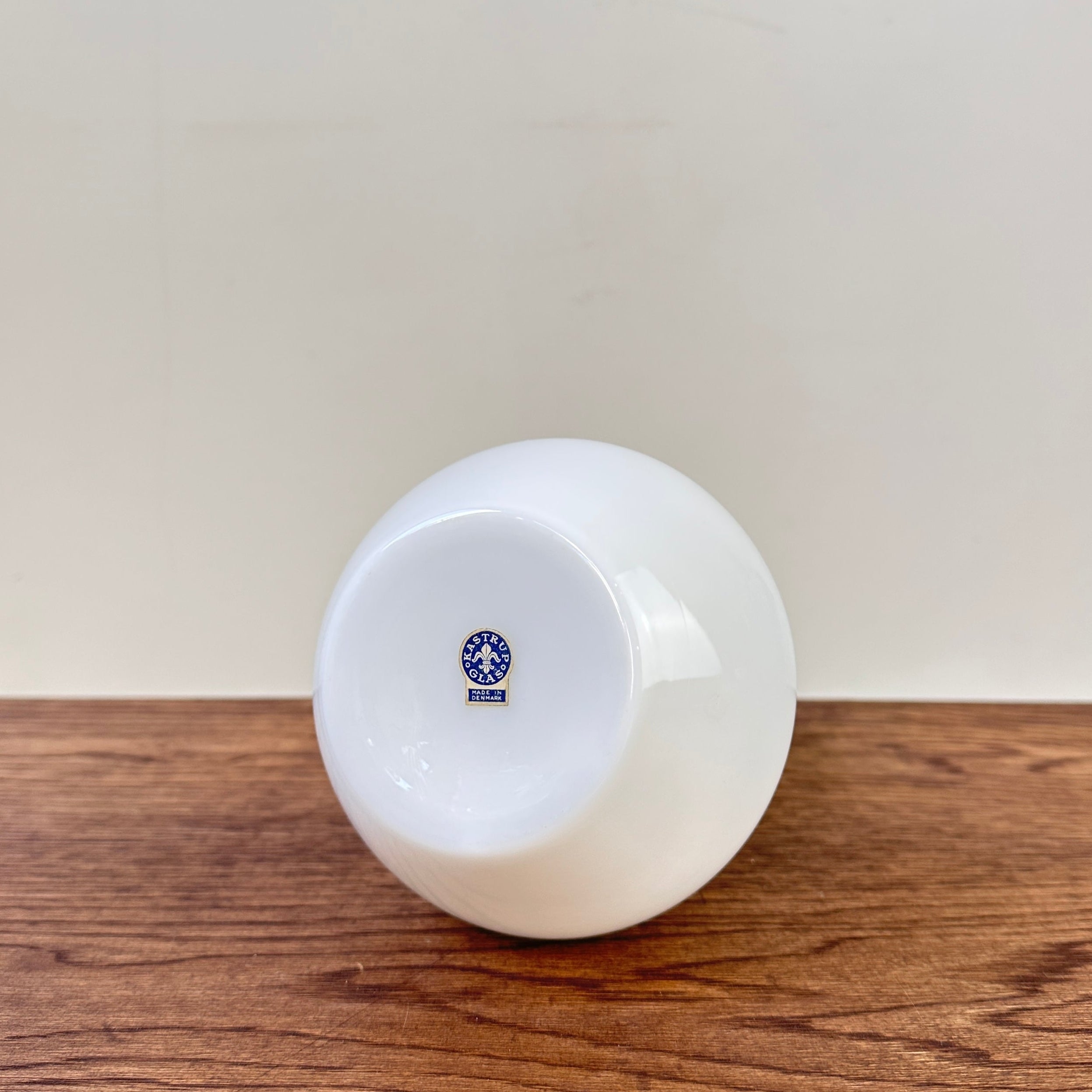 Vintage Kastrup Opaline Vase by Jacob Bang — Denmark, 1957