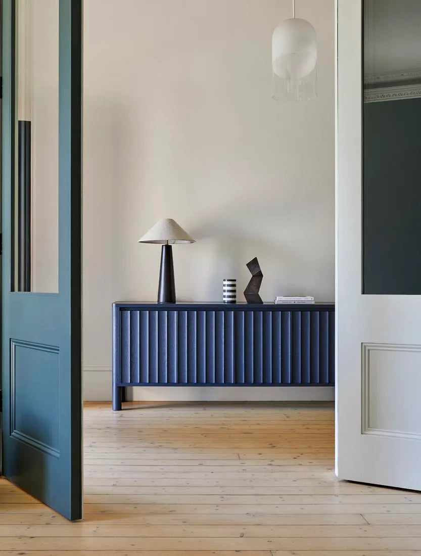 GLOBEWEST Lorne Canopy Table Lamp - Matt Black