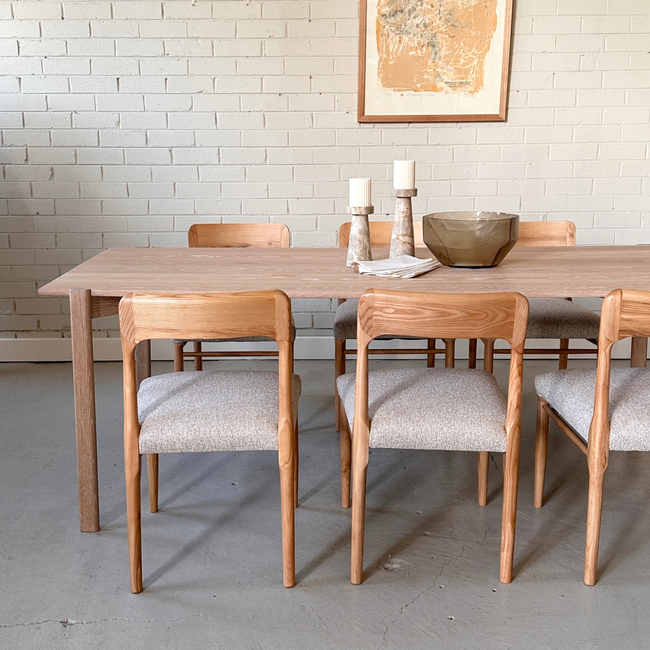 Leonard Dining Table — American White Oak | Handcrafted in Brunswick