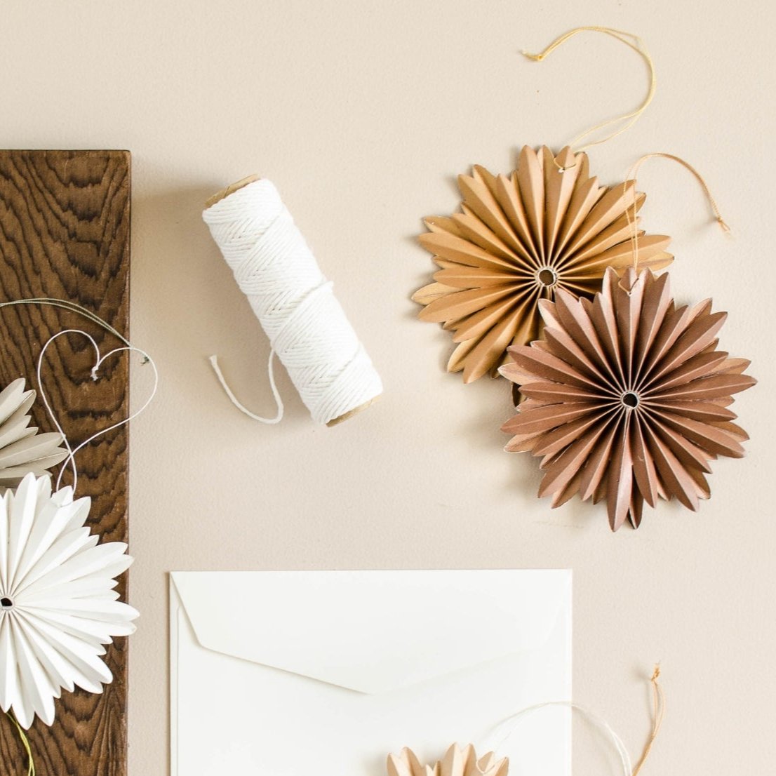 Paper Star Ornament - Rust