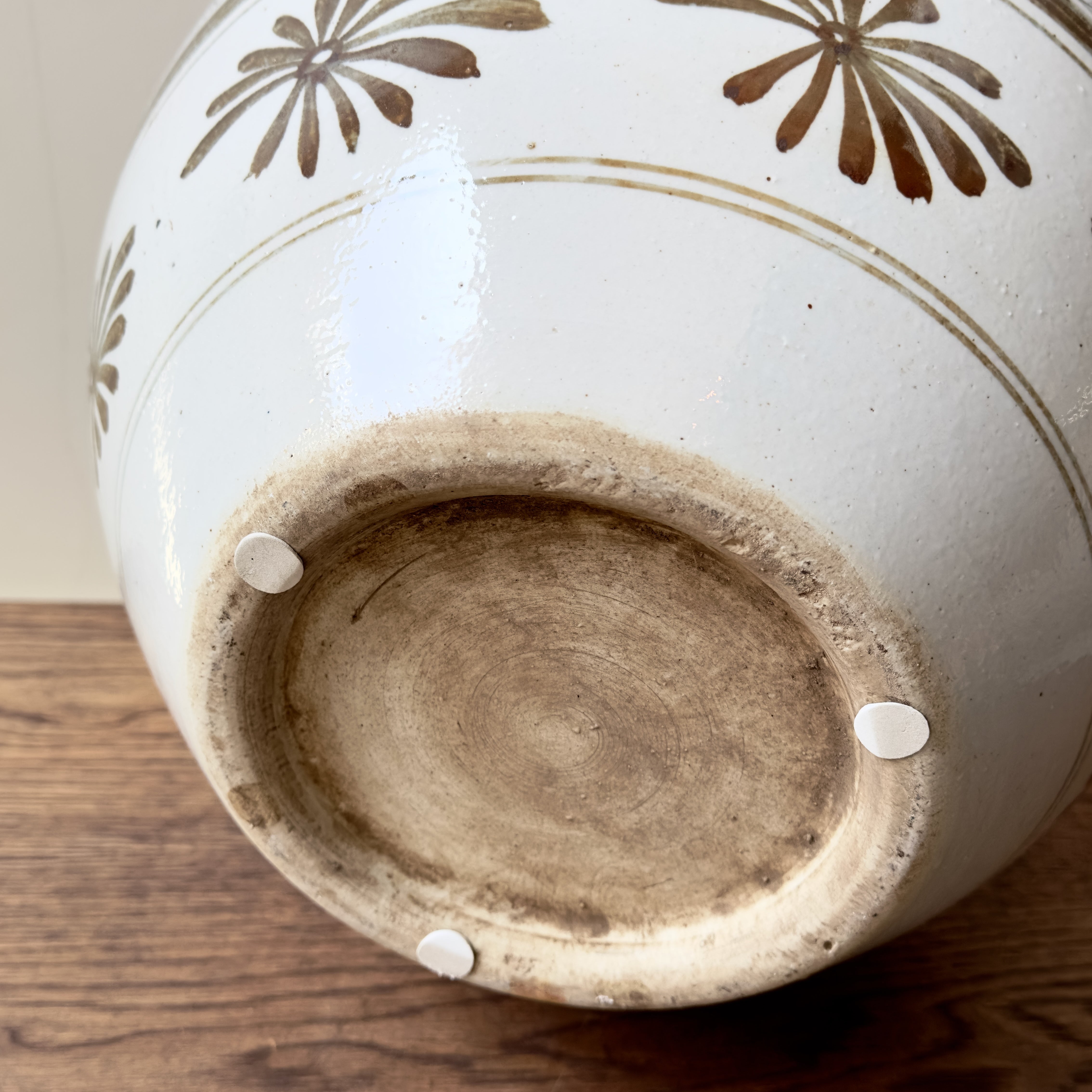 Antique Chinese Porcelain Lotus Vase – Hand-Painted Underglaze | 35cm