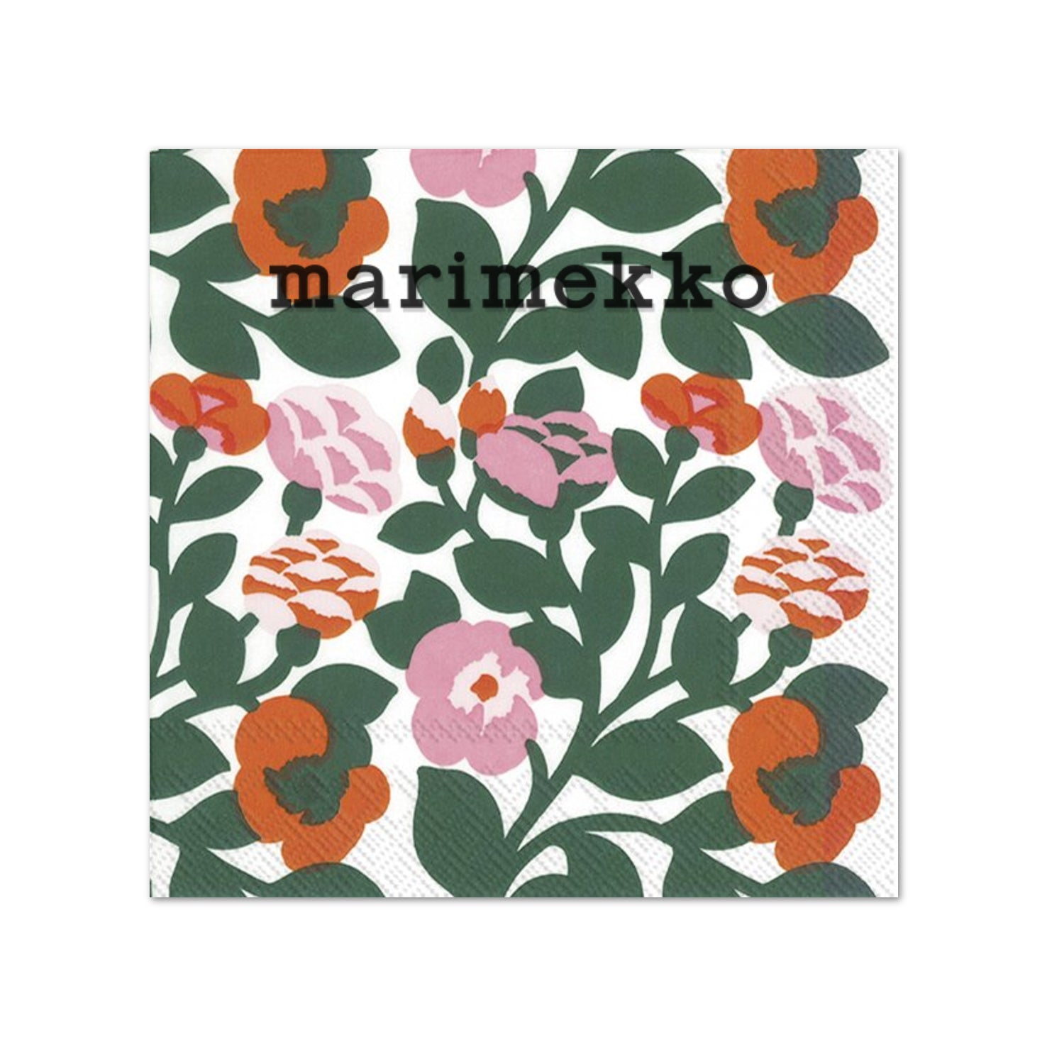 MARIMEKKO Paper Napkins - Gren Green Orange