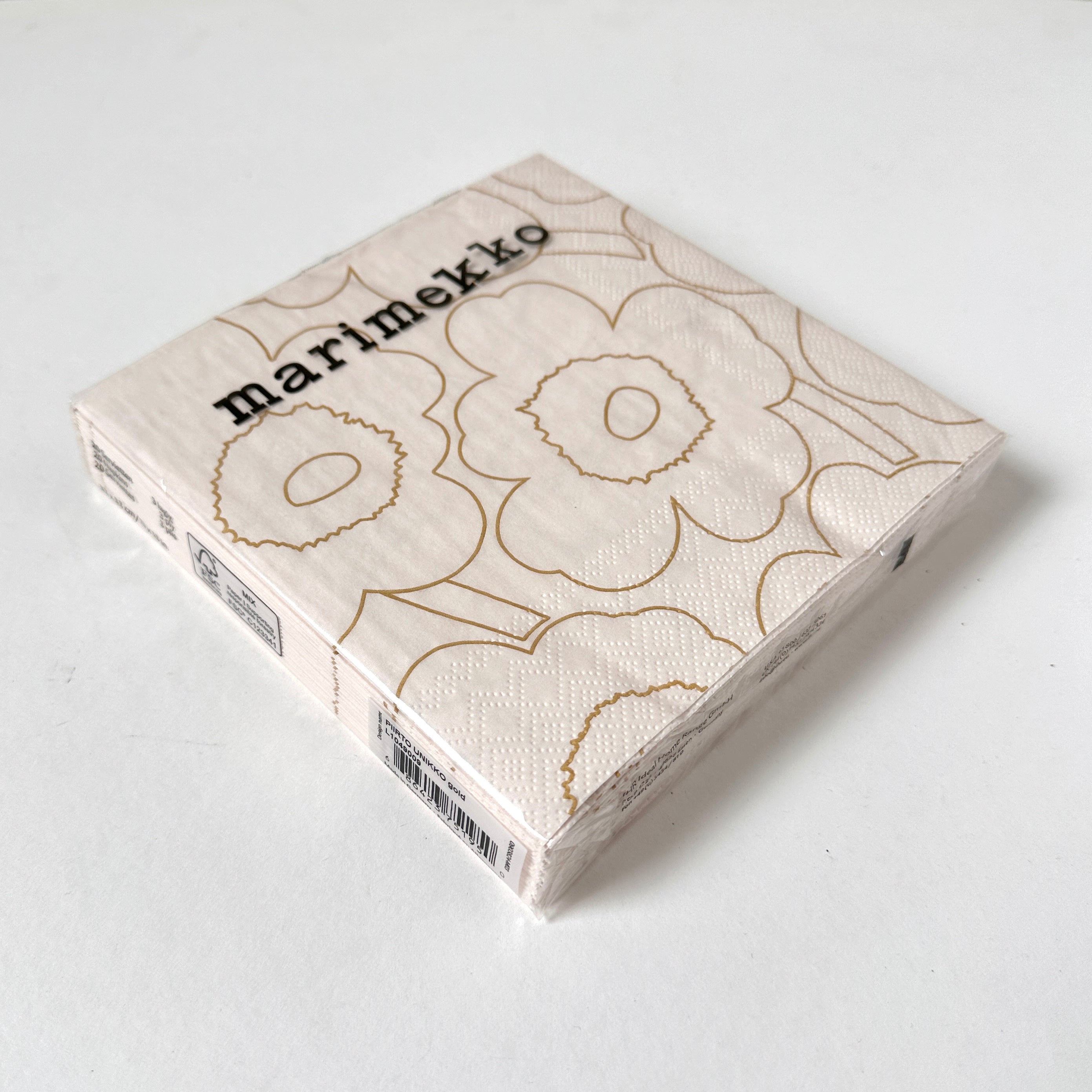 MARIMEKKO Paper Napkins - Piirto Unikko - Gold
