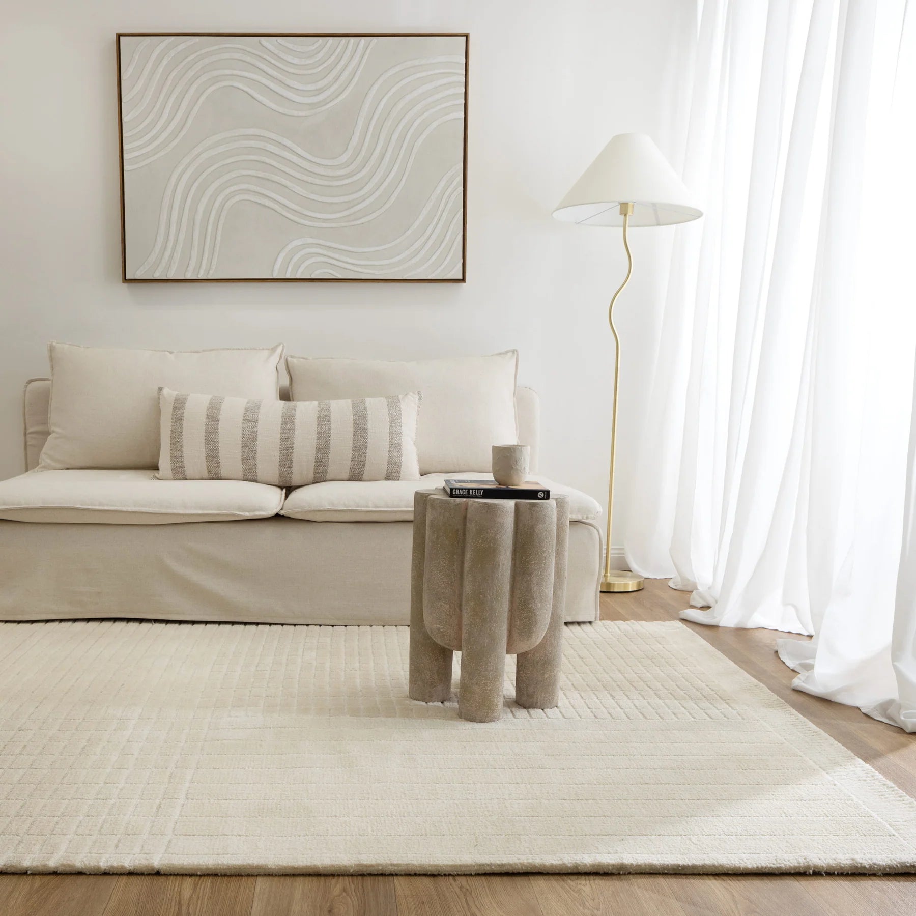 Nevada Machine Tufted Rug - Ivory