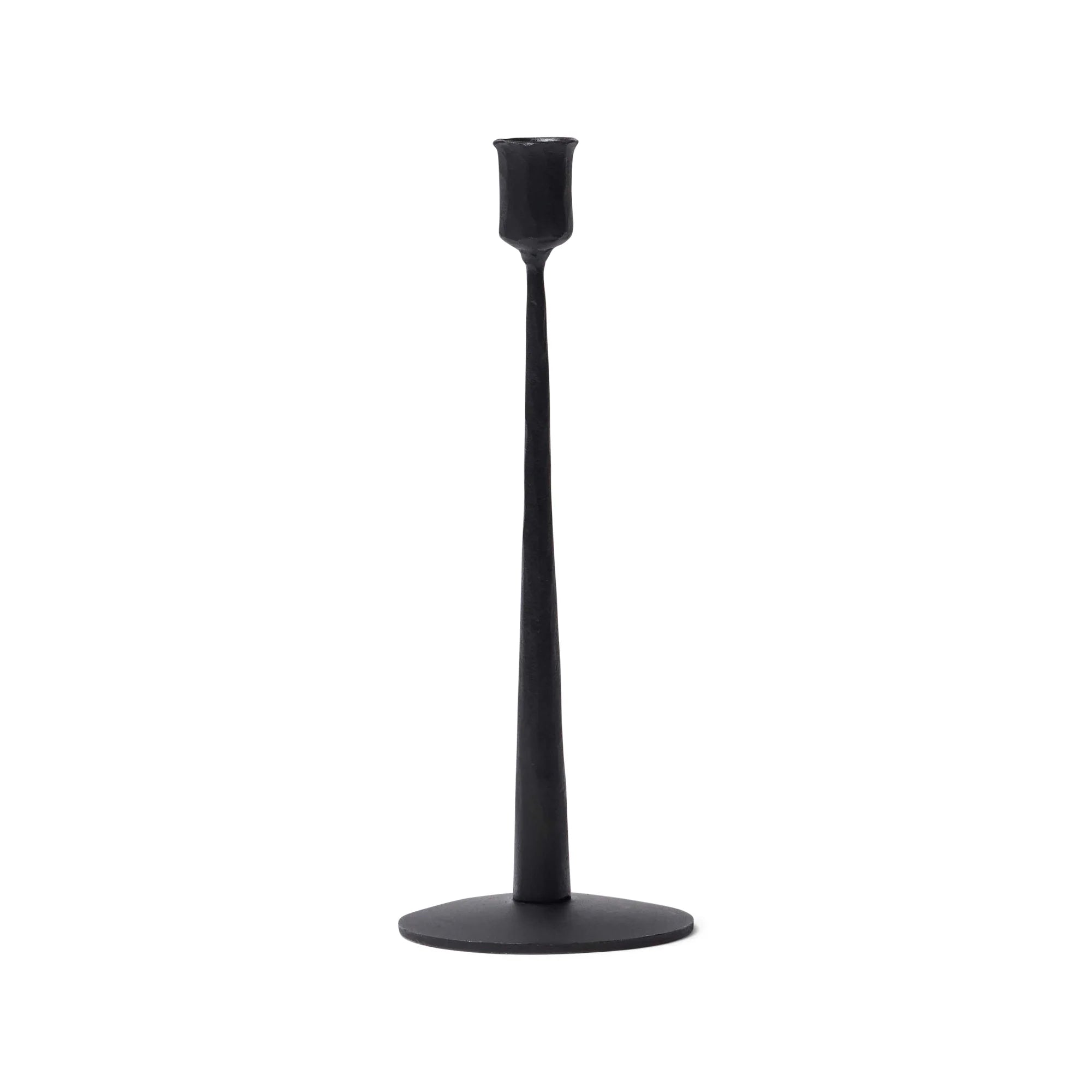 Nilsa Black Metal Candle Holder - Small 30cm