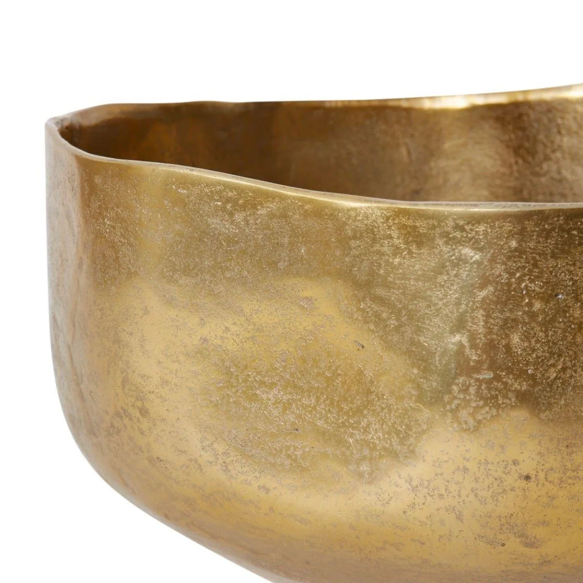 Orenda Organic Gold Finish Bowl - ⌀ 34cm x H18cm