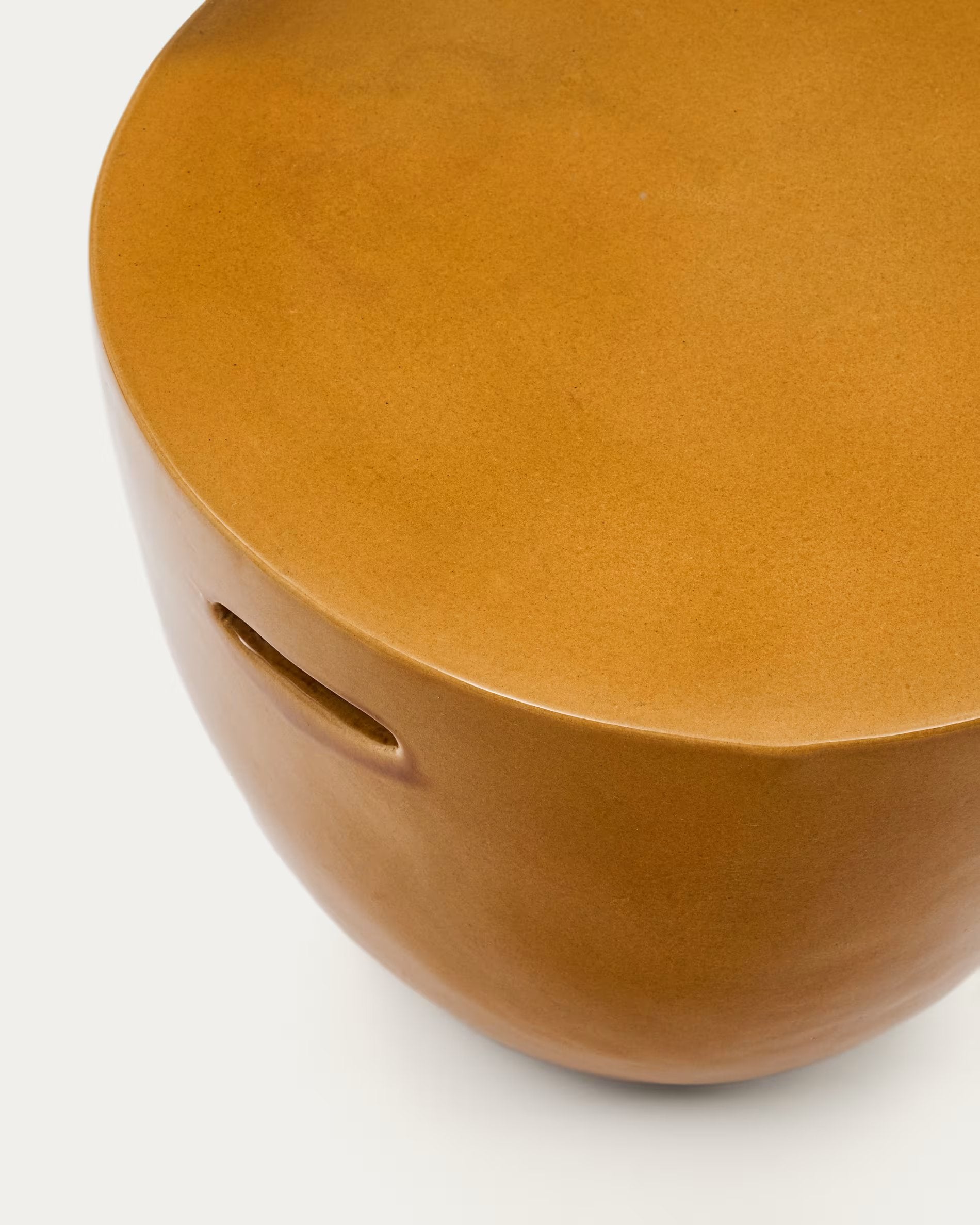 Oster Mustard Ceramic Stool - Indoor & Outdoor