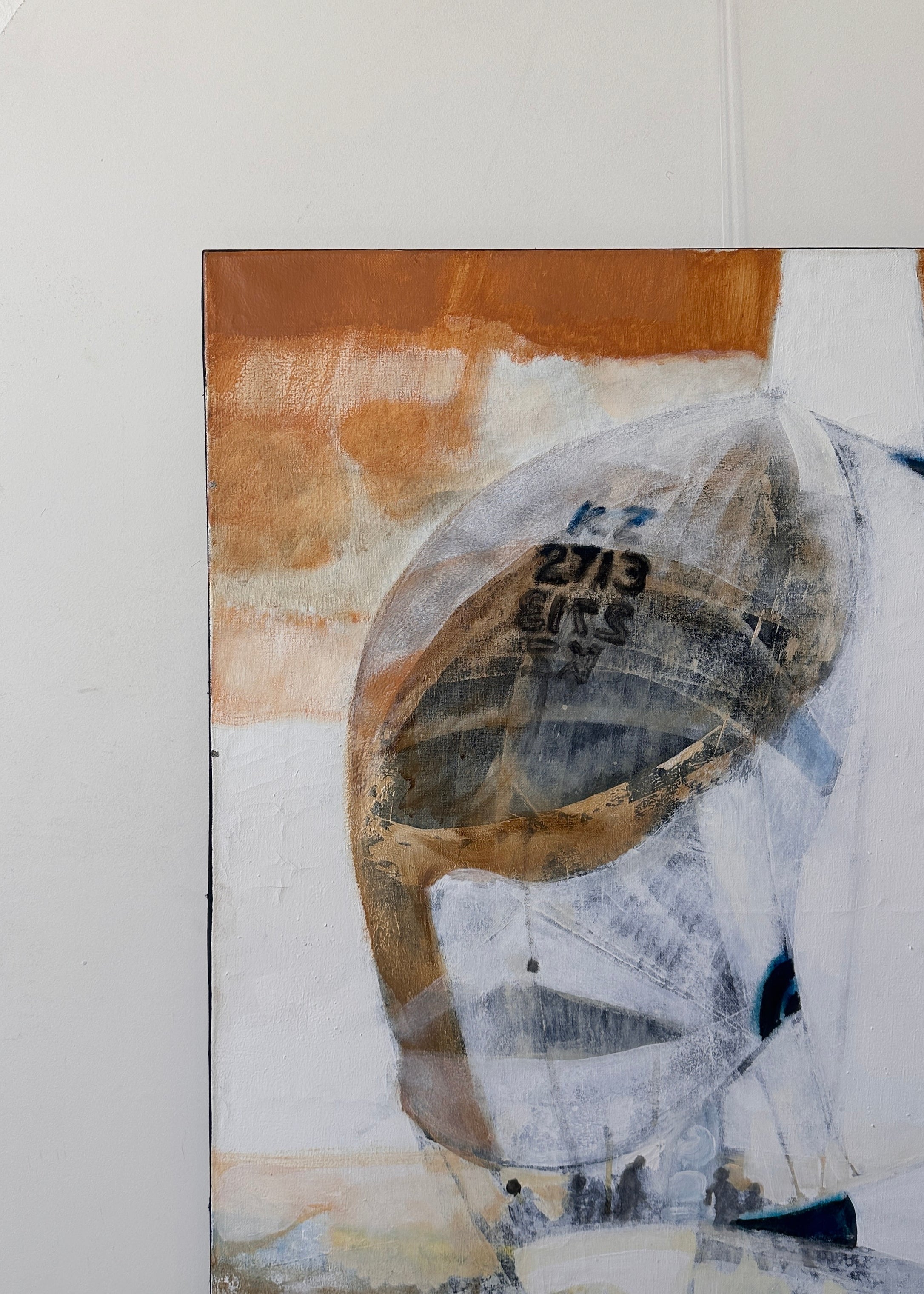 "Sous Spi" (Under Spinnaker)– Original Oil on Canvas by Paul Ambille (1986)