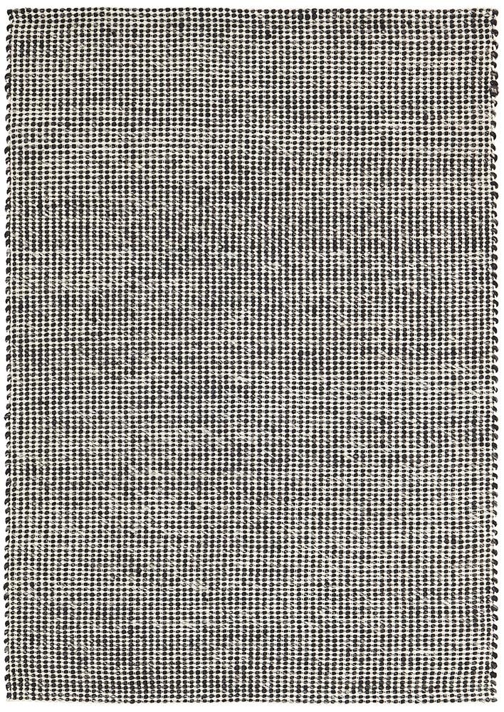 Riba 300 Rug - Black Wool Rug