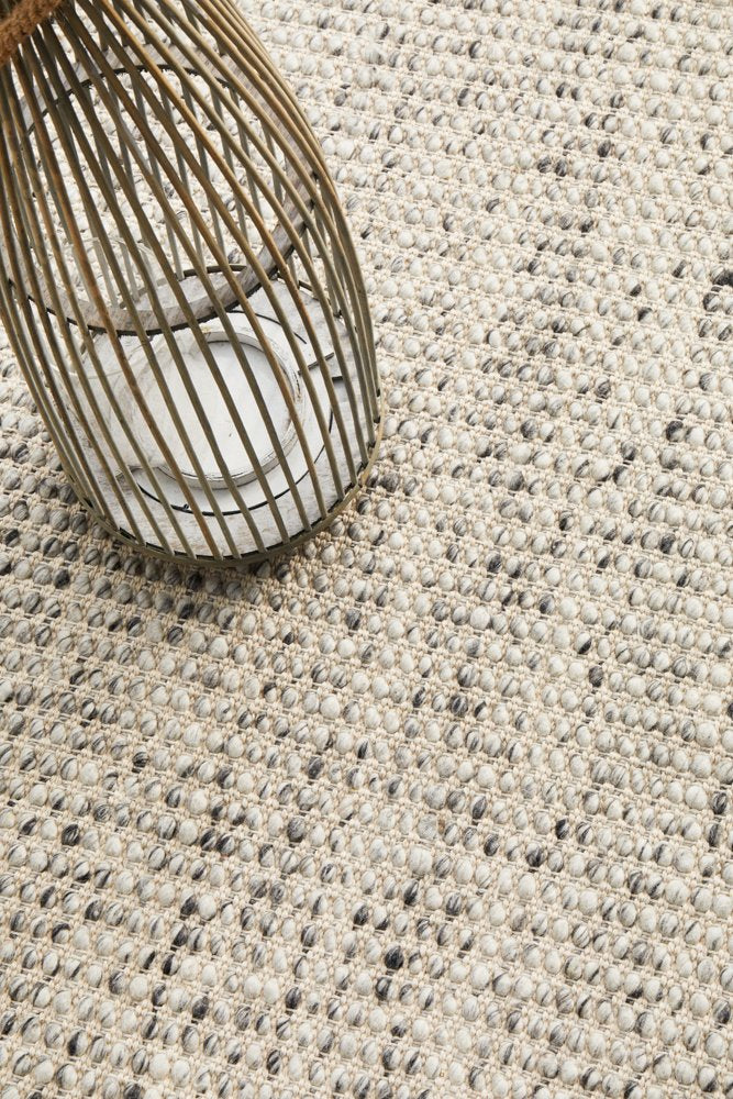 Riba 300 Rug - Grey Wool Rug Rodwell and Astor