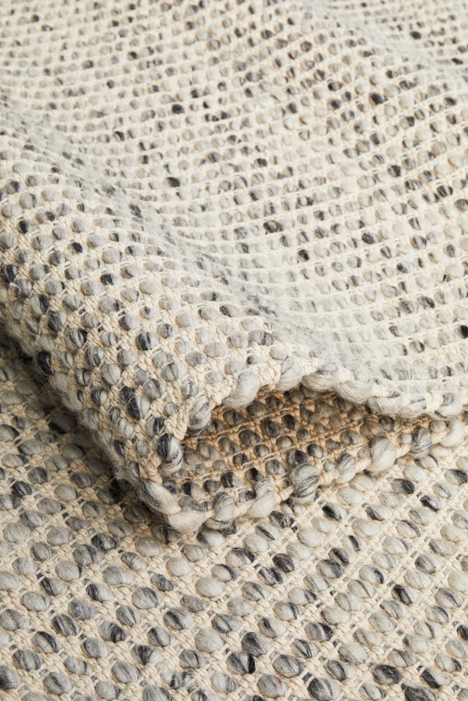 Riba 300 Rug - Grey Wool Rug Rodwell and Astor