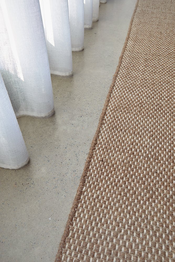 Bark Wool Flatweave Rug - Walnut