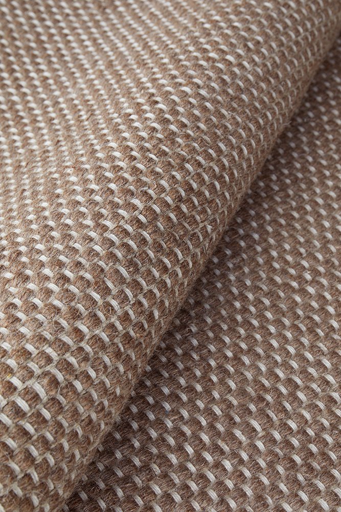 Bark Wool, Flatweave Runner - Walnut